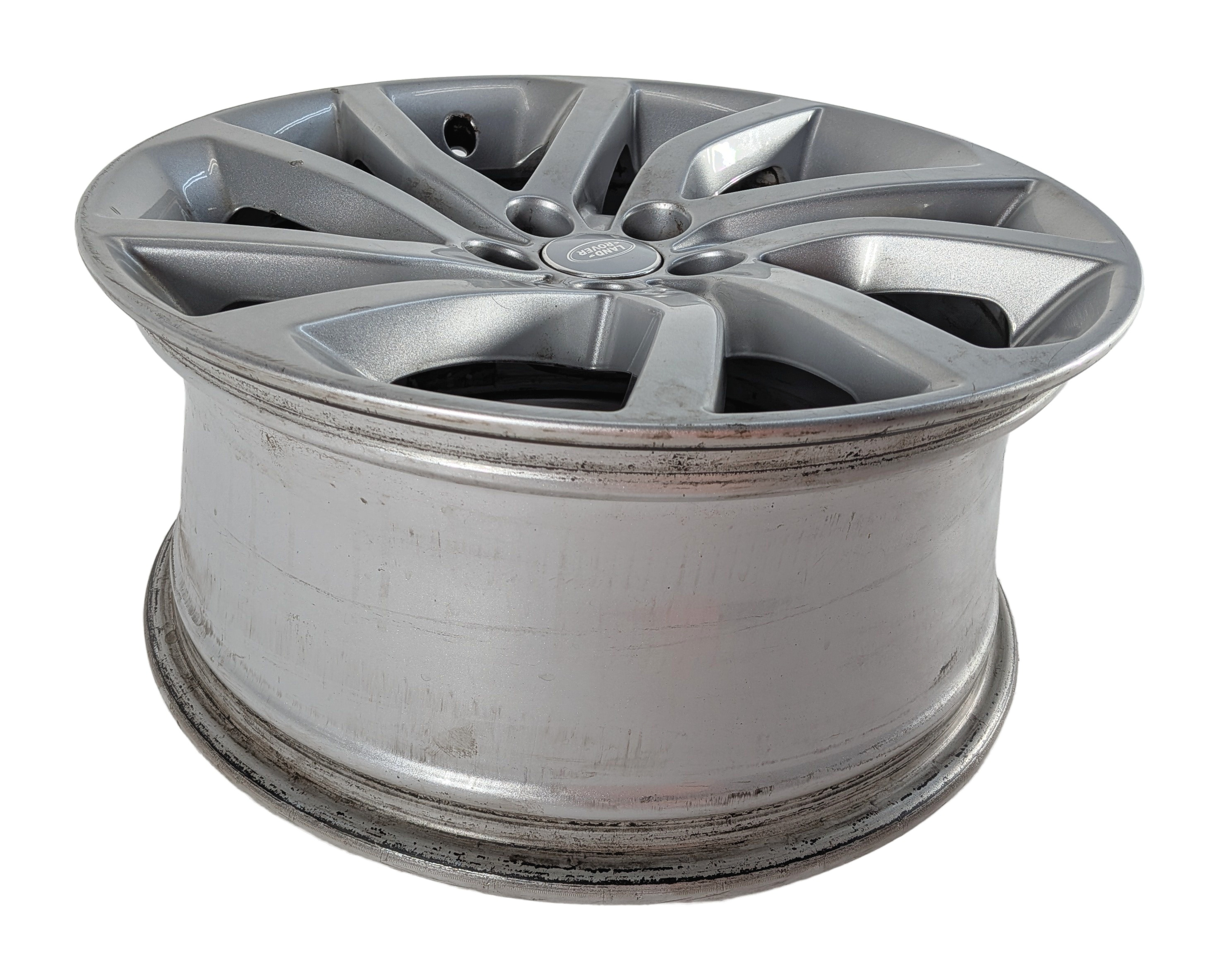 16-19 LAND ROVER DISCOVERY SPORT L550 18x8 ANGLED V 5 SPOKE WHEEL RIM ALUMINUM — exact item pictured
