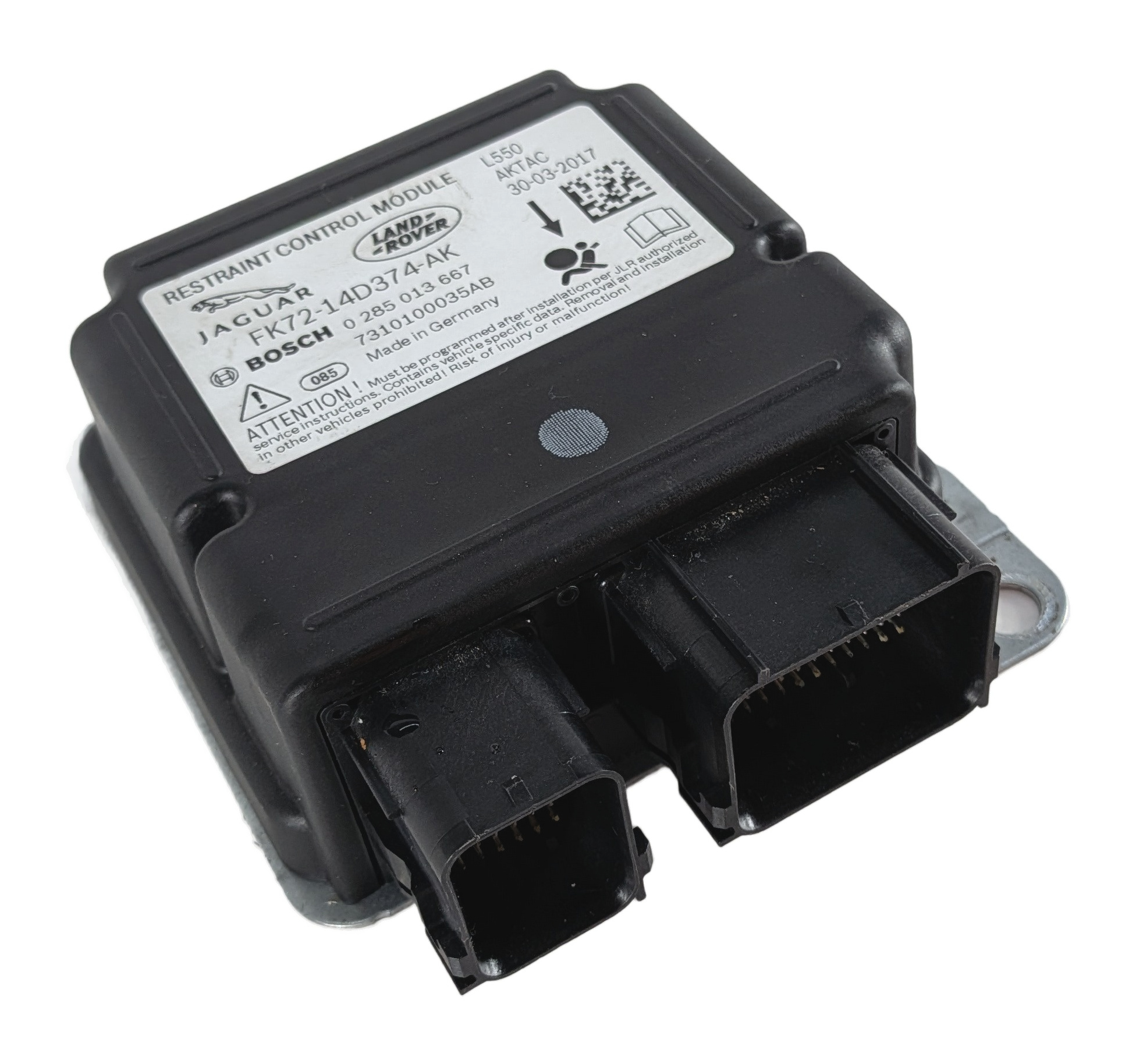 2015-2019 LAND ROVER DISCOVERY SPORT (L538) SRS BAG CONTROL MODULE — exact item pictured