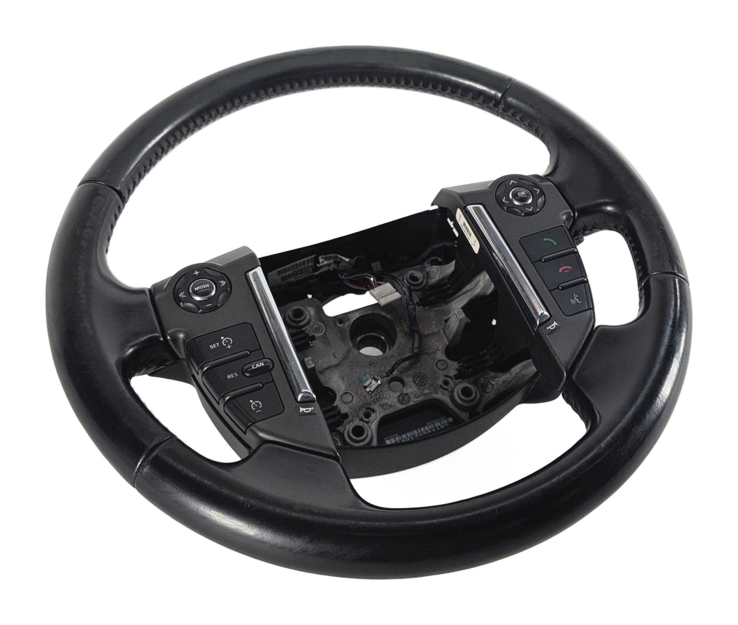 2010-2013 LAND ROVER LR4 L319 DRIVER STEERING WHEEL w/ CONTROL SWITCHES (Black) — exact item pictured