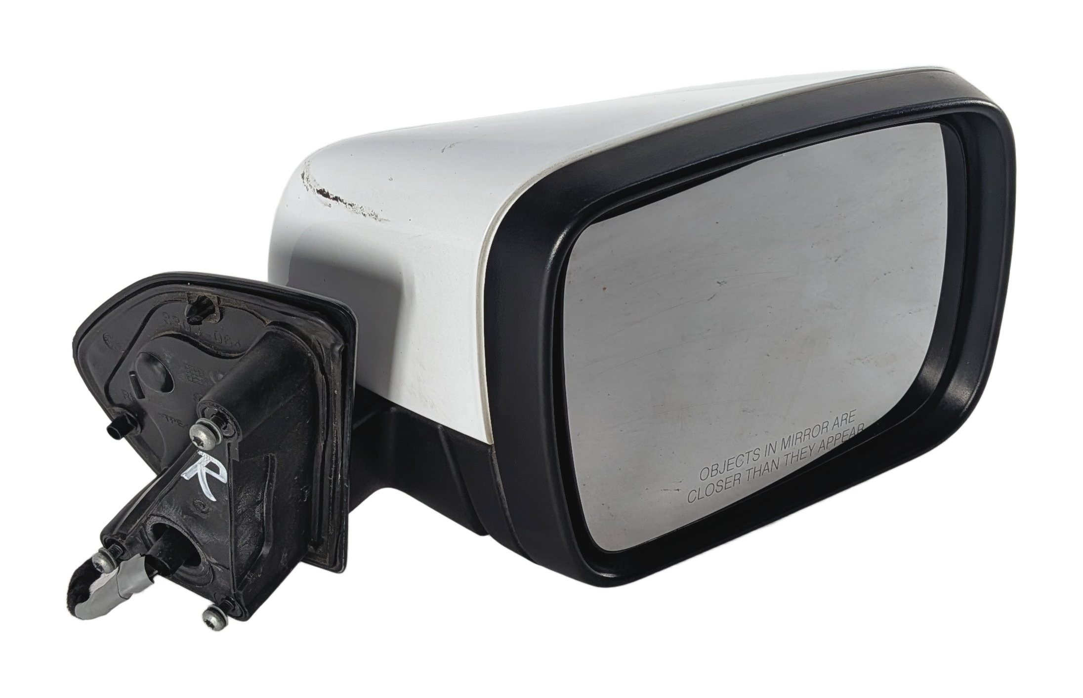 10-13 LAND ROVER LR4 L319 FRONT RIGHT PASSENGER P-FOLD HEAT DOOR MIRROR (White) — exact item pictured