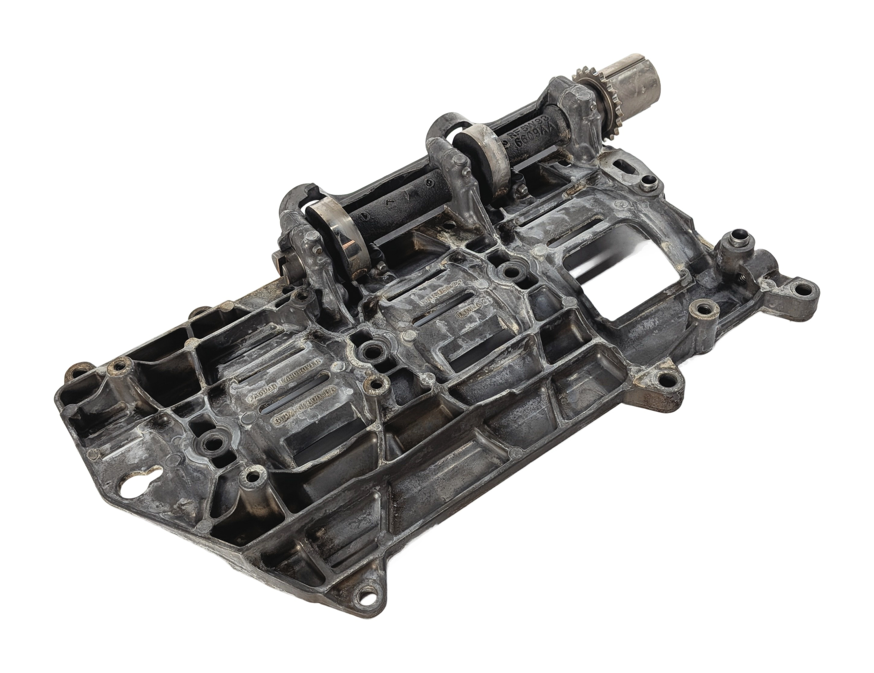 2011 LAND ROVER LR4 L319 5.0L NON-SUPER 508PN AJ133 ENGINE OIL PAN BAFFLE TRAY — exact item pictured