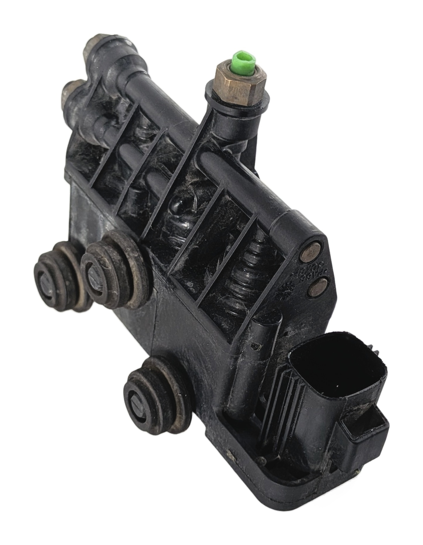 2011 LAND ROVER LR4 L319 FRONT AIR RIDE SUSPENSION VALVE BLOCK SOLENOID MANIFOLD — exact item pictured