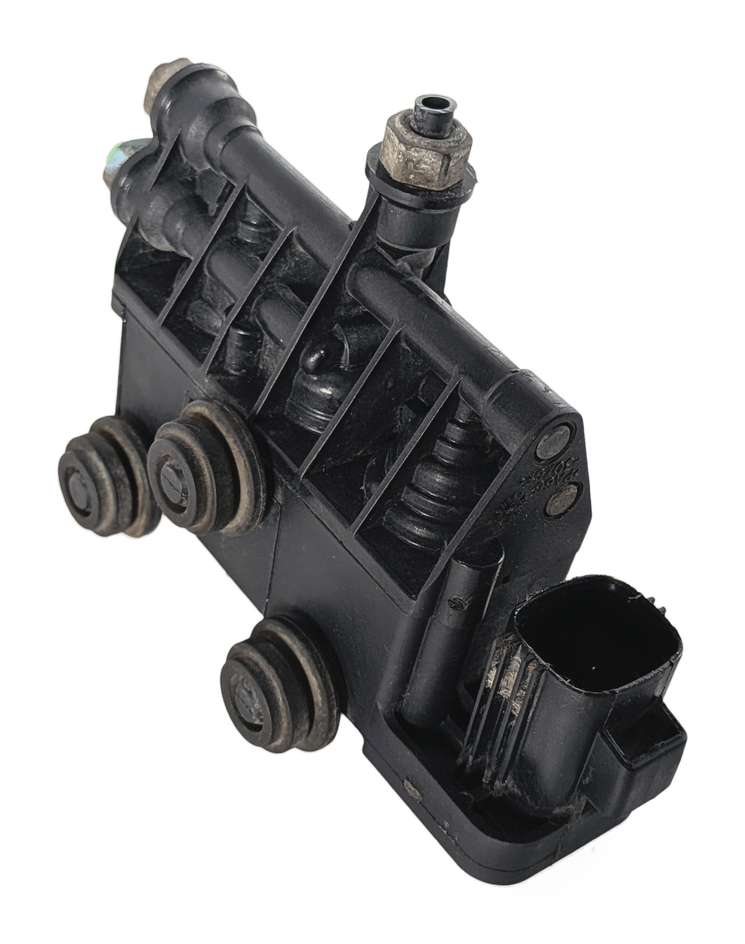 2011 LAND ROVER LR4 L319 REAR AIR RIDE SUSPENSION VALVE BLOCK SOLENOID MANIFOLD — exact item pictured