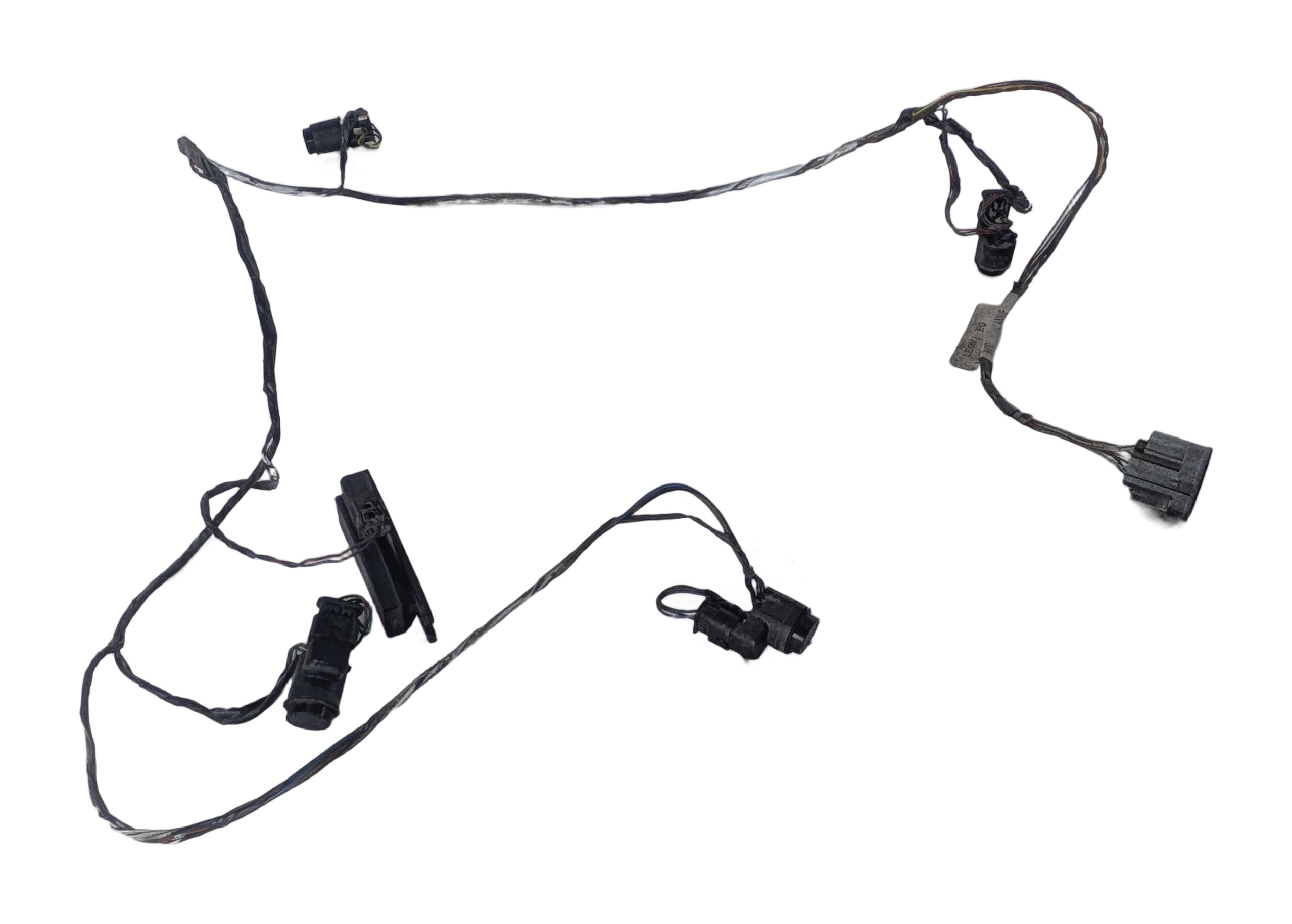 2011 LAND ROVER LR4 L319 REAR PARK ASSIST PDC SENSOR SET/4 w/ HARNESS (White) — exact item pictured