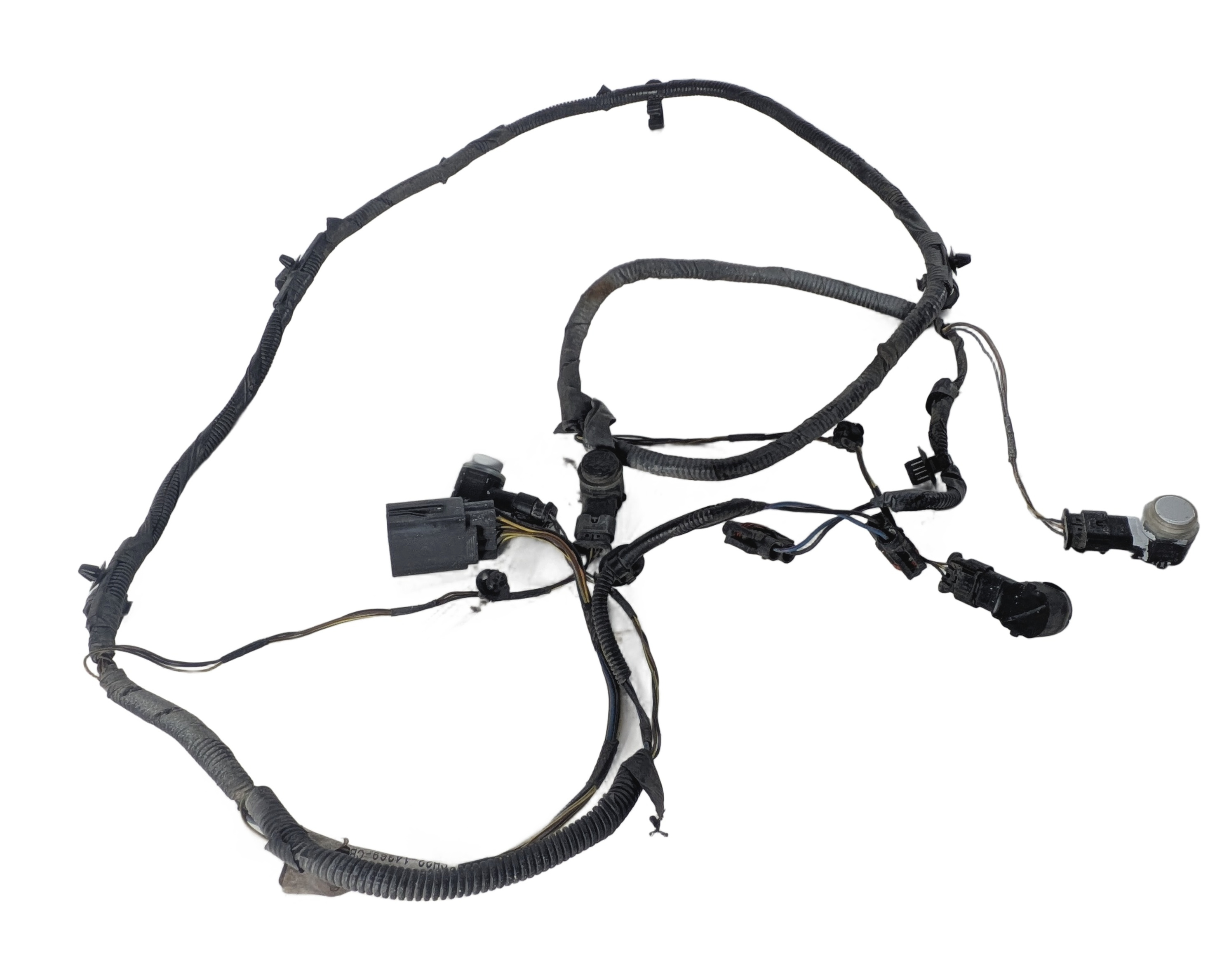 2012 LAND ROVER LR4 (L319) FRONT PARK ASSIST PDC SENSOR SET/4 w/ HARNESS (White) — exact item pictured