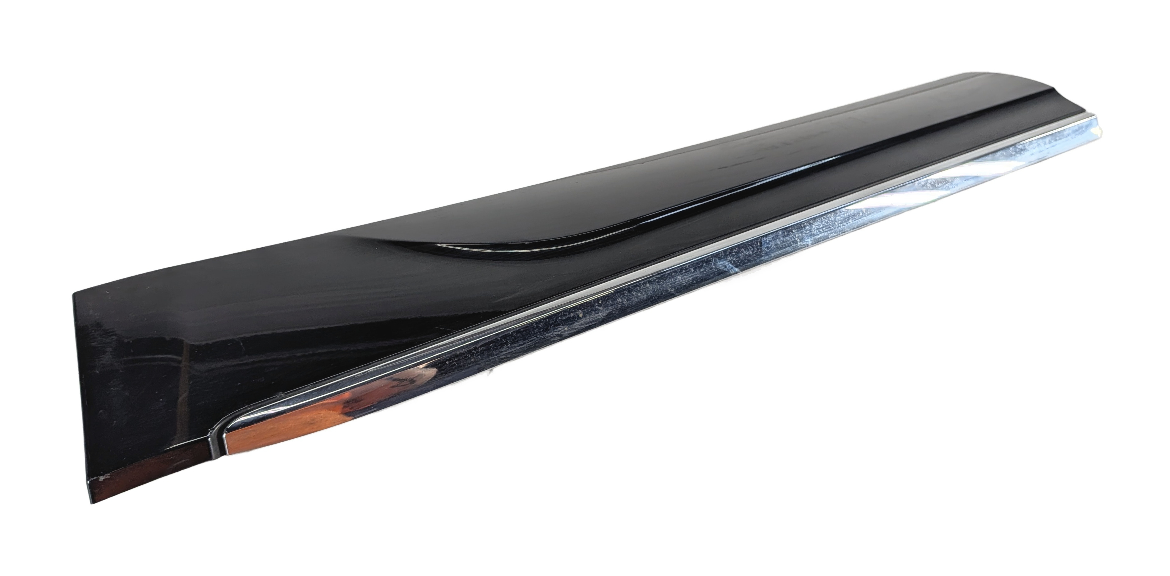 13-17 AUDI Q5 (B8 8R) REAR LEFT DOOR EXTERIOR LOWER MOULDING RUNNER TRIM (Black) — exact item pictured