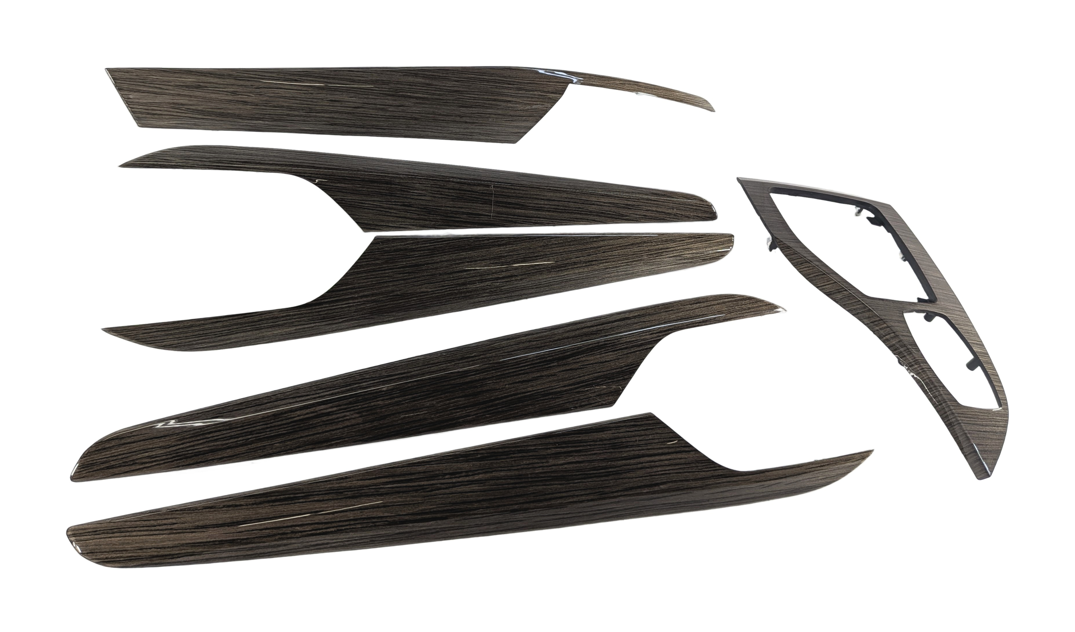 2014 BMW X1 (E84) INTERIOR DOOR DASH CENTER CONSOLE TRIM SET/6 (Light Wood) — exact item pictured