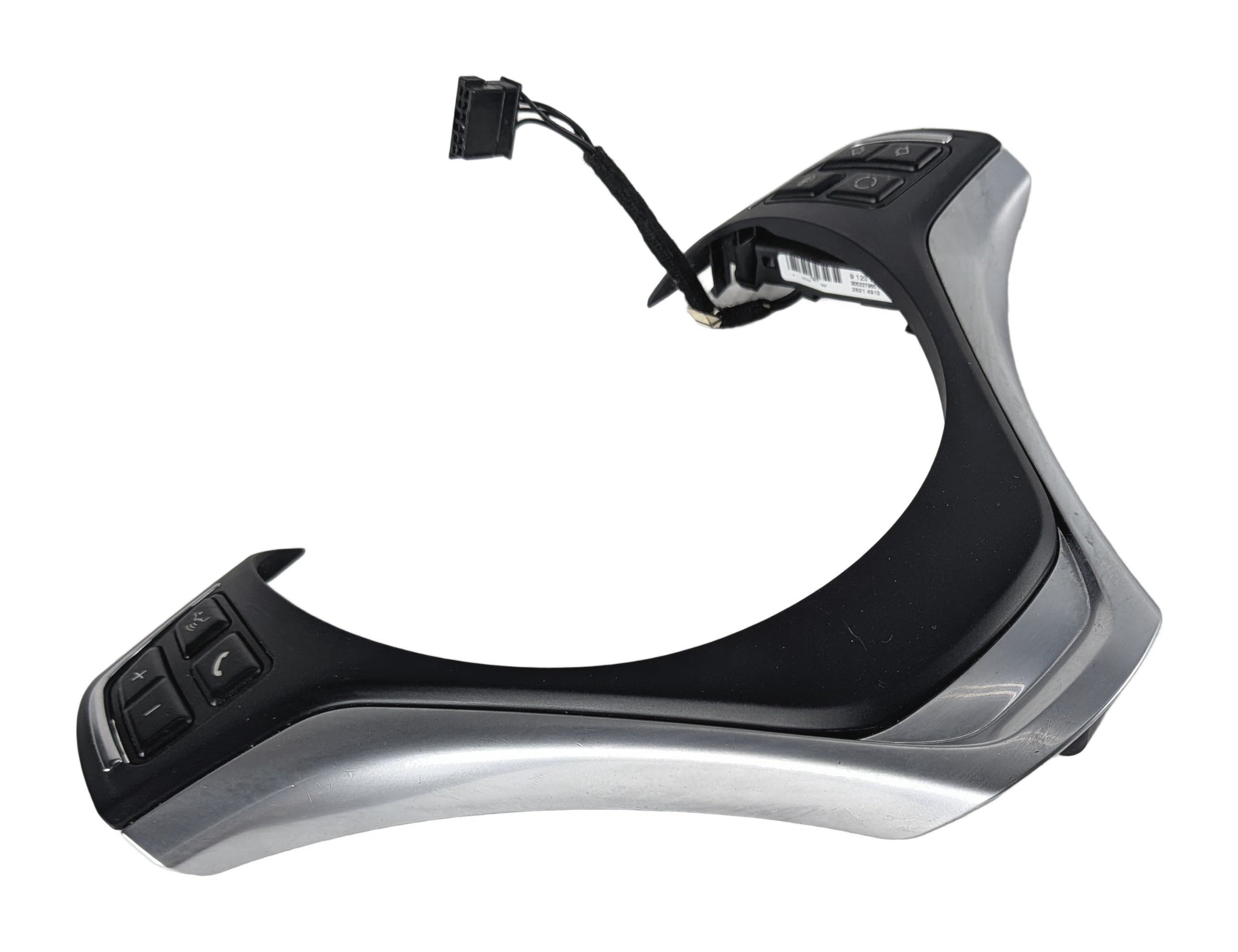 2014 BMW X1 E84 STEERING WHEEL MULTIFUNCTION AUDIO PHONE SWITCH w/ TRIM (Black) — exact item pictured