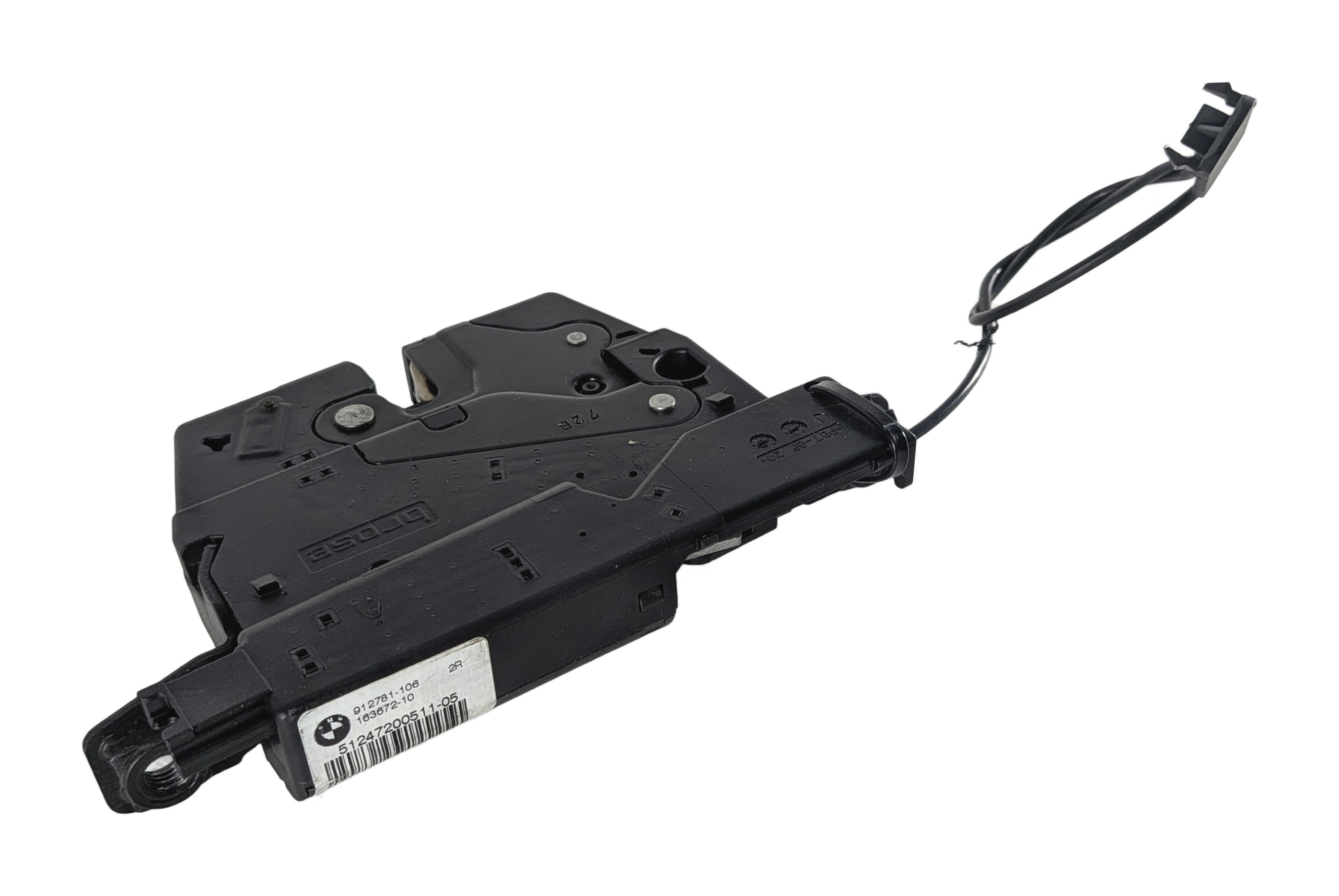 2014 BMW X1 (E84) REAR TAILGATE LIFTGATE LOCK LATCH w/ EMERGENCY RELEASE CABLE — exact item pictured