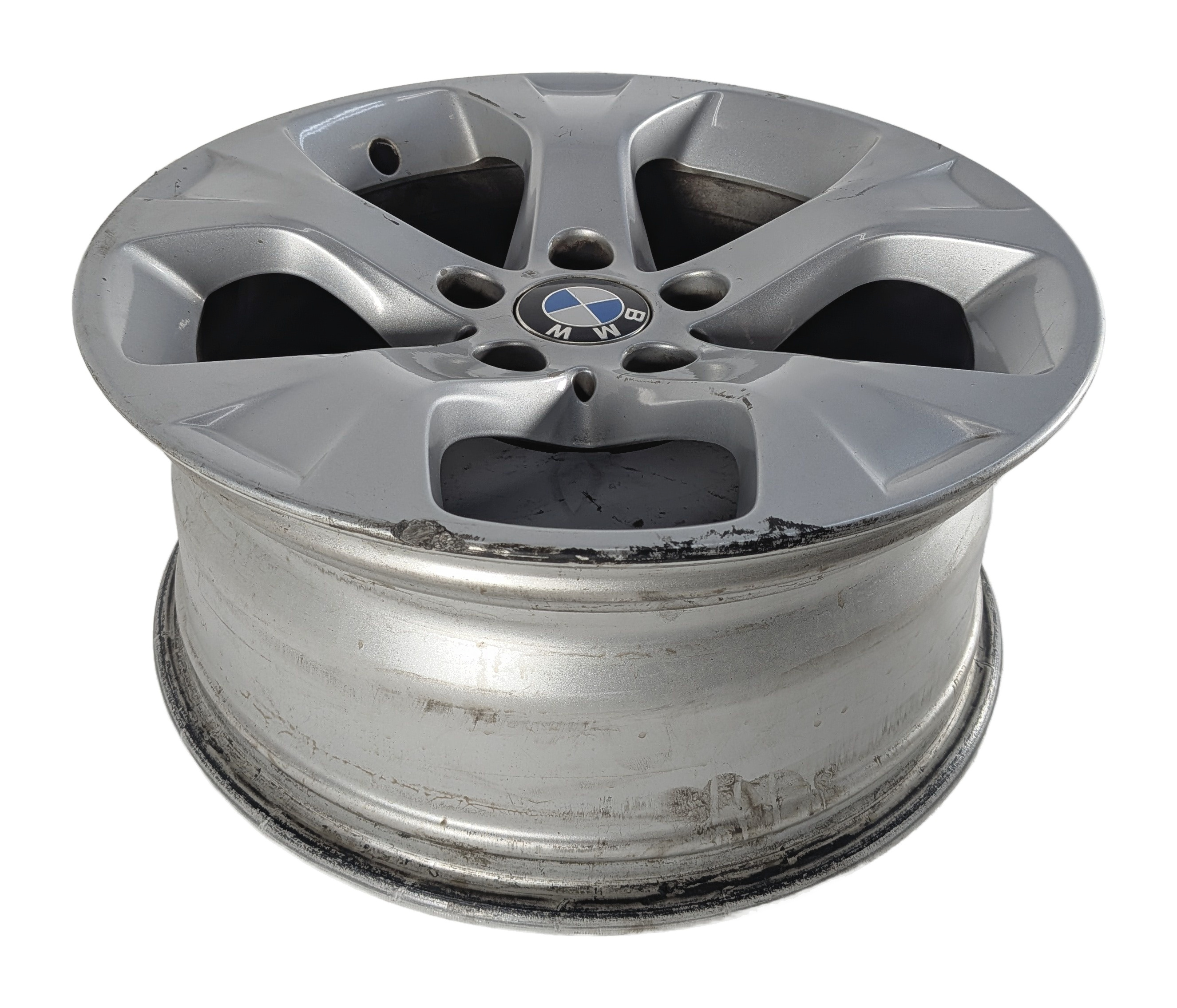 2012-2015 BMW X1 (E84) 17x7.5 ALUMINUM ALLOY 5-SPOKE WHEEL RIM (SILVER) — exact item pictured