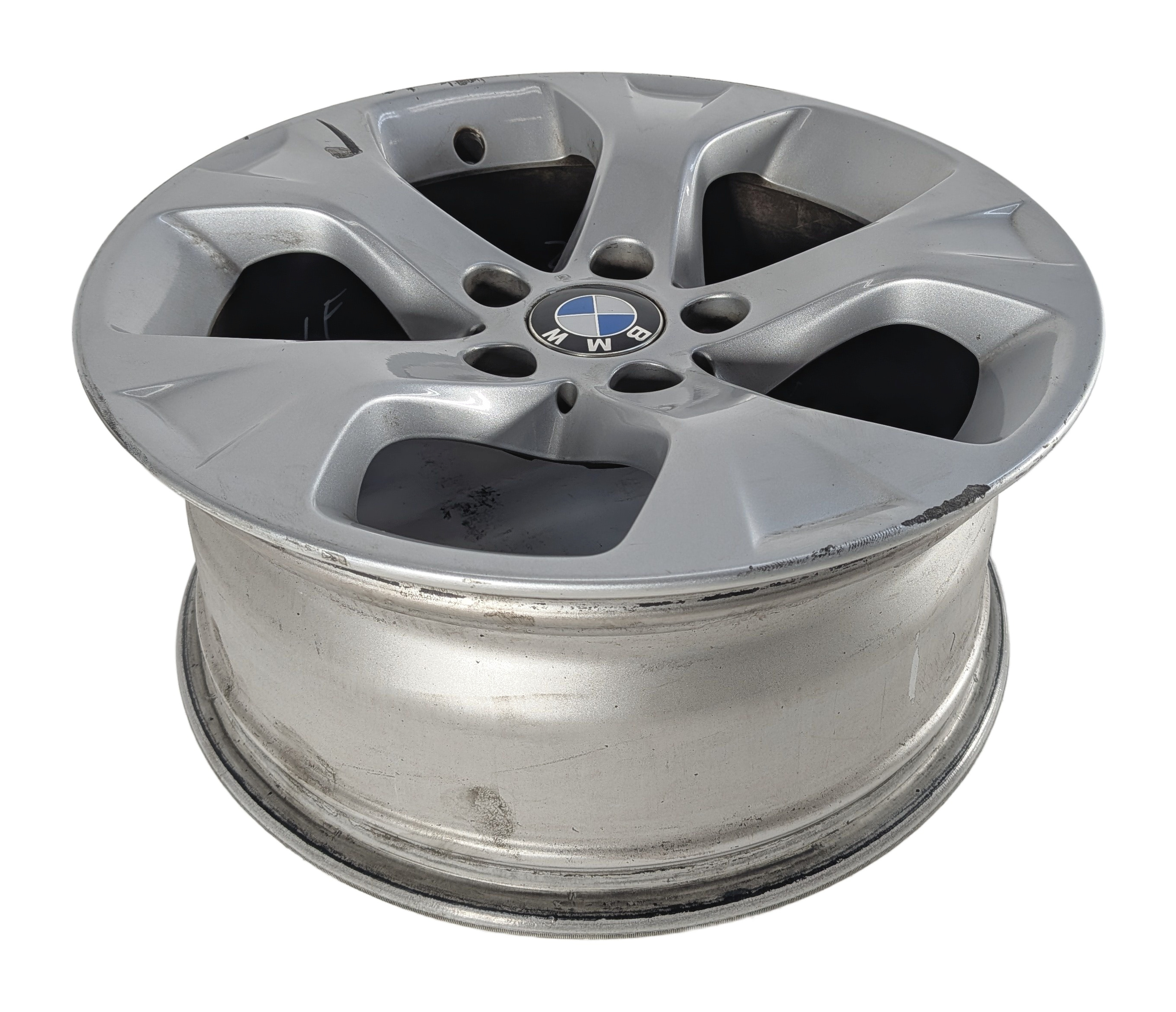 2012-2015 BMW X1 (E84) 17x7.5 ALUMINUM ALLOY 5-SPOKE WHEEL RIM (SILVER) — exact item pictured
