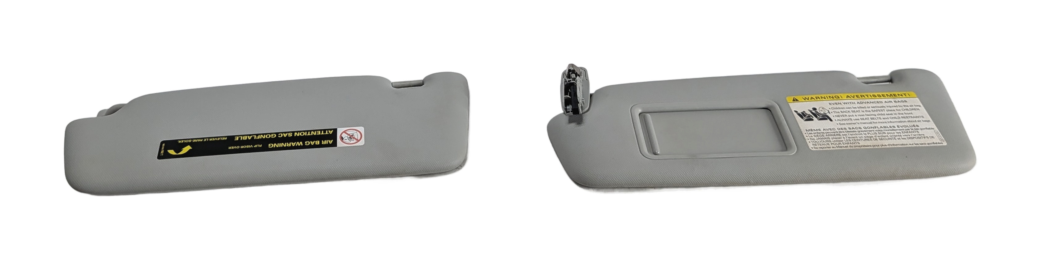 2013-2016 AUDI Q5 SQ5 (B8 8R) FRONT LEFT & RIGHT SUNVISOR SUN SHADE SET(Gray) — exact item pictured