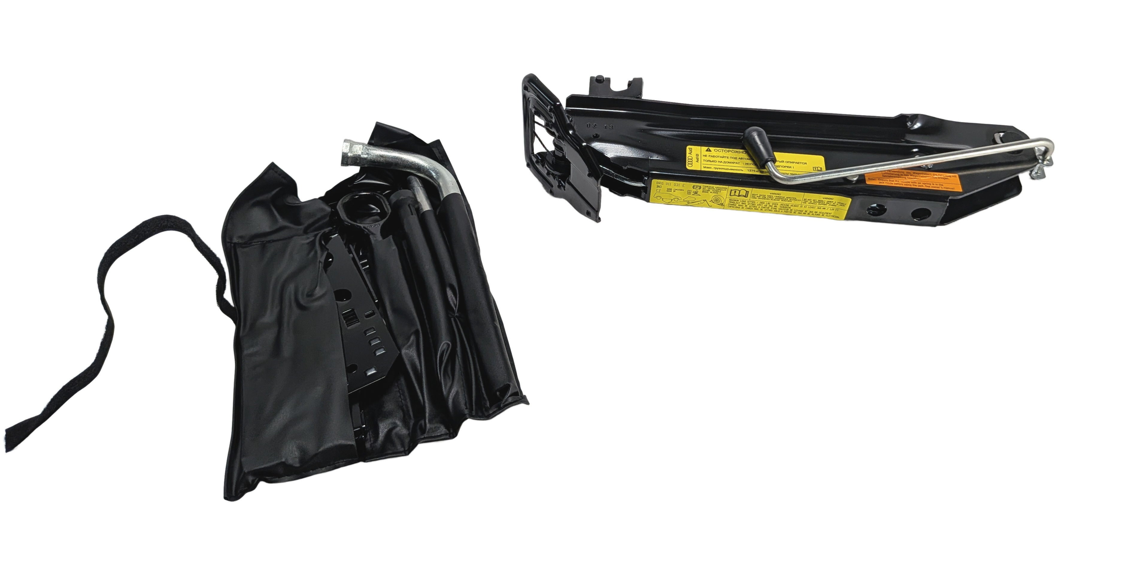 09-17 AUDI Q5 SQ5 Q7 (8R B8 4L) EMERGENCY SPARE TIRE CAR LIFT JACK TOOL KIT SET — exact item pictured