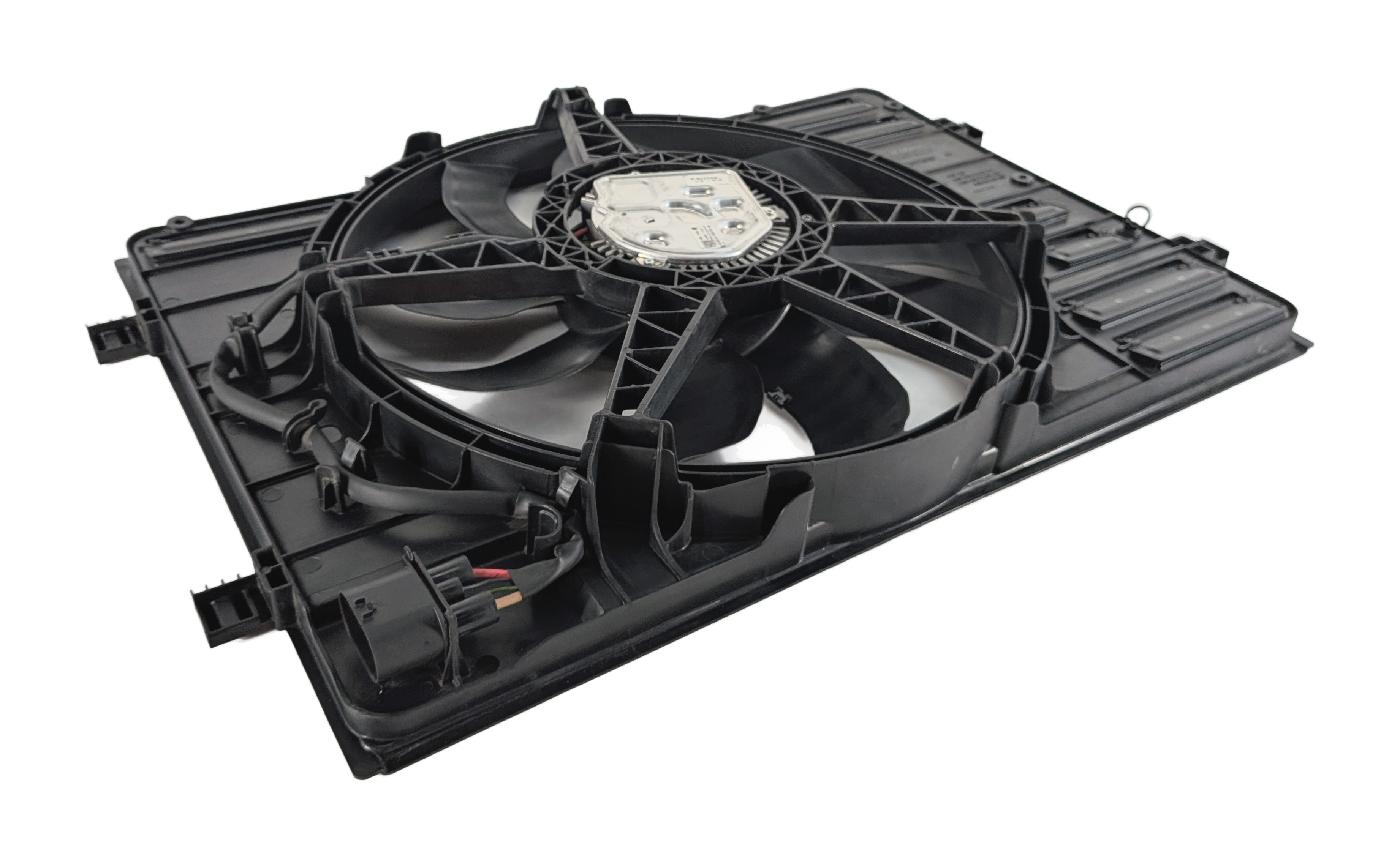 2016-2018 AUDI A3 E-TRON (8VF) HYBRID 1.4L ENGINE COOLING FAN w/ SHROUD — exact item pictured