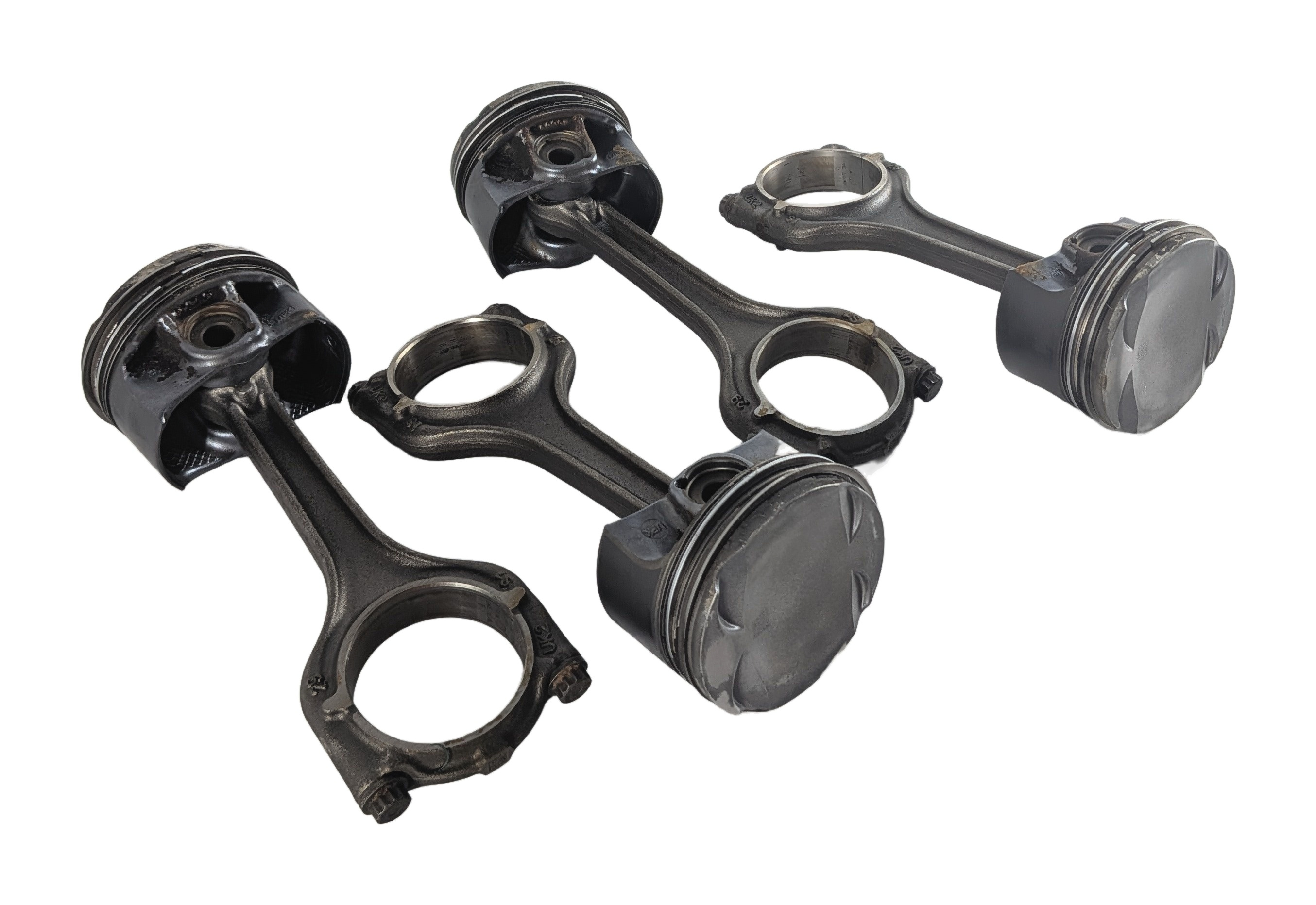 2016-2018 AUDI A3 8V SPORTBACK e-TRON 1.4L ENGINE PISTON w/CONNECTING ROD SET/4 — exact item pictured