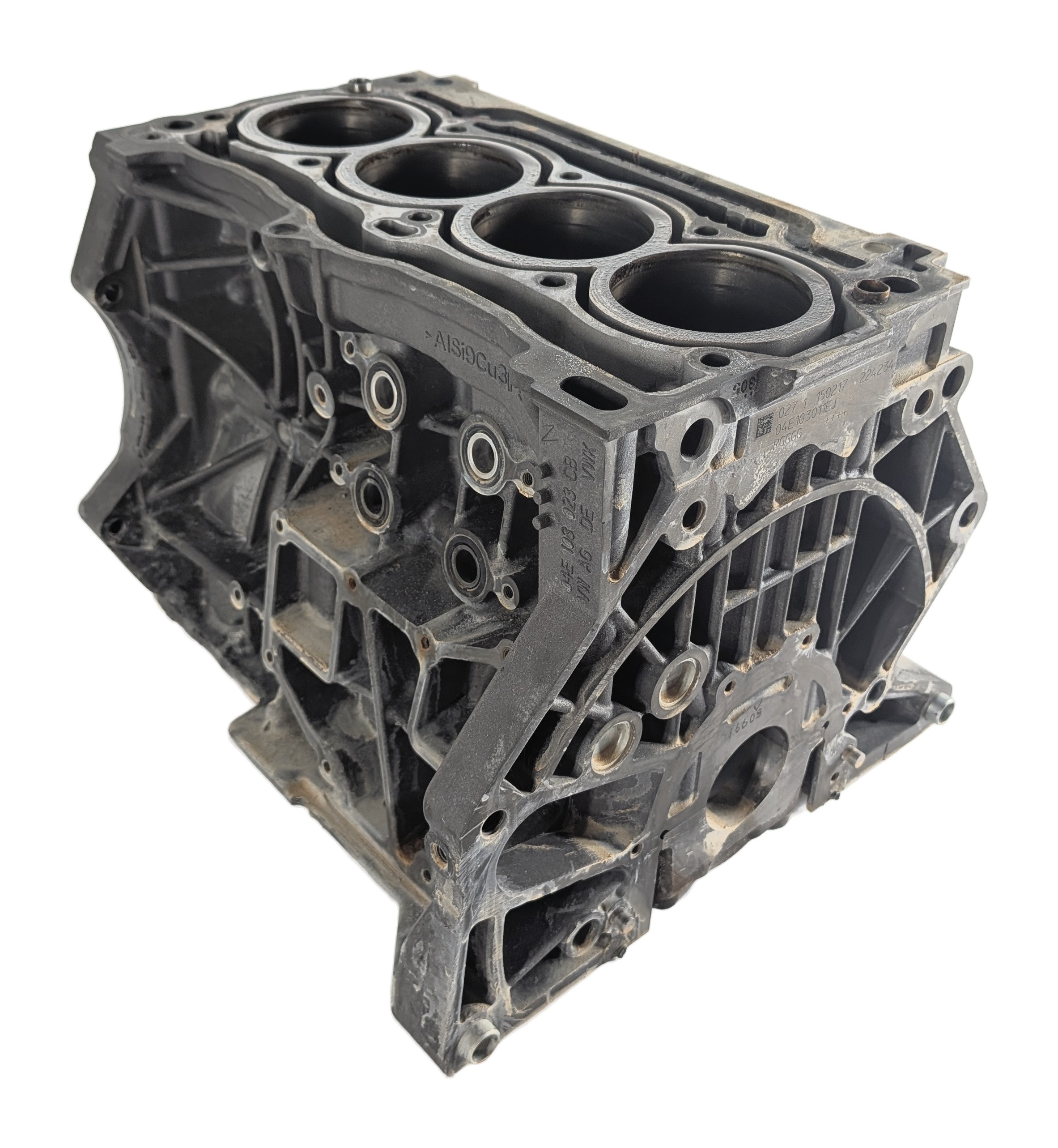 16-18 AUDI A3 E-TRON (8VF) HYBRID 1.4L CXUA ENGINE CYLINDER BLOCK — exact item pictured
