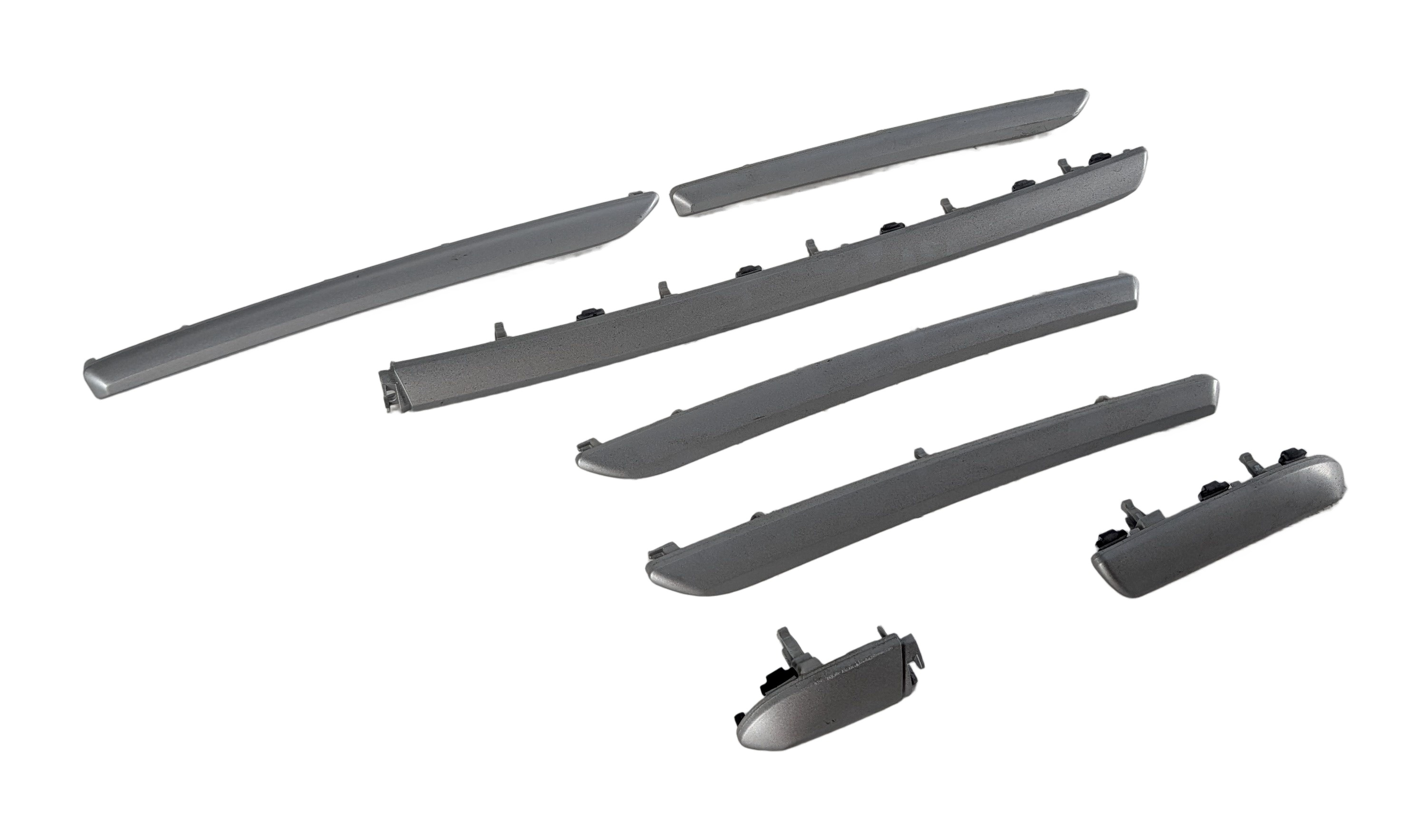 2017 AUDI A3 E-TRON (8V) INTERIOR DASH DOOR TRIM SET/7 (Micrometallic Silver) — exact item pictured