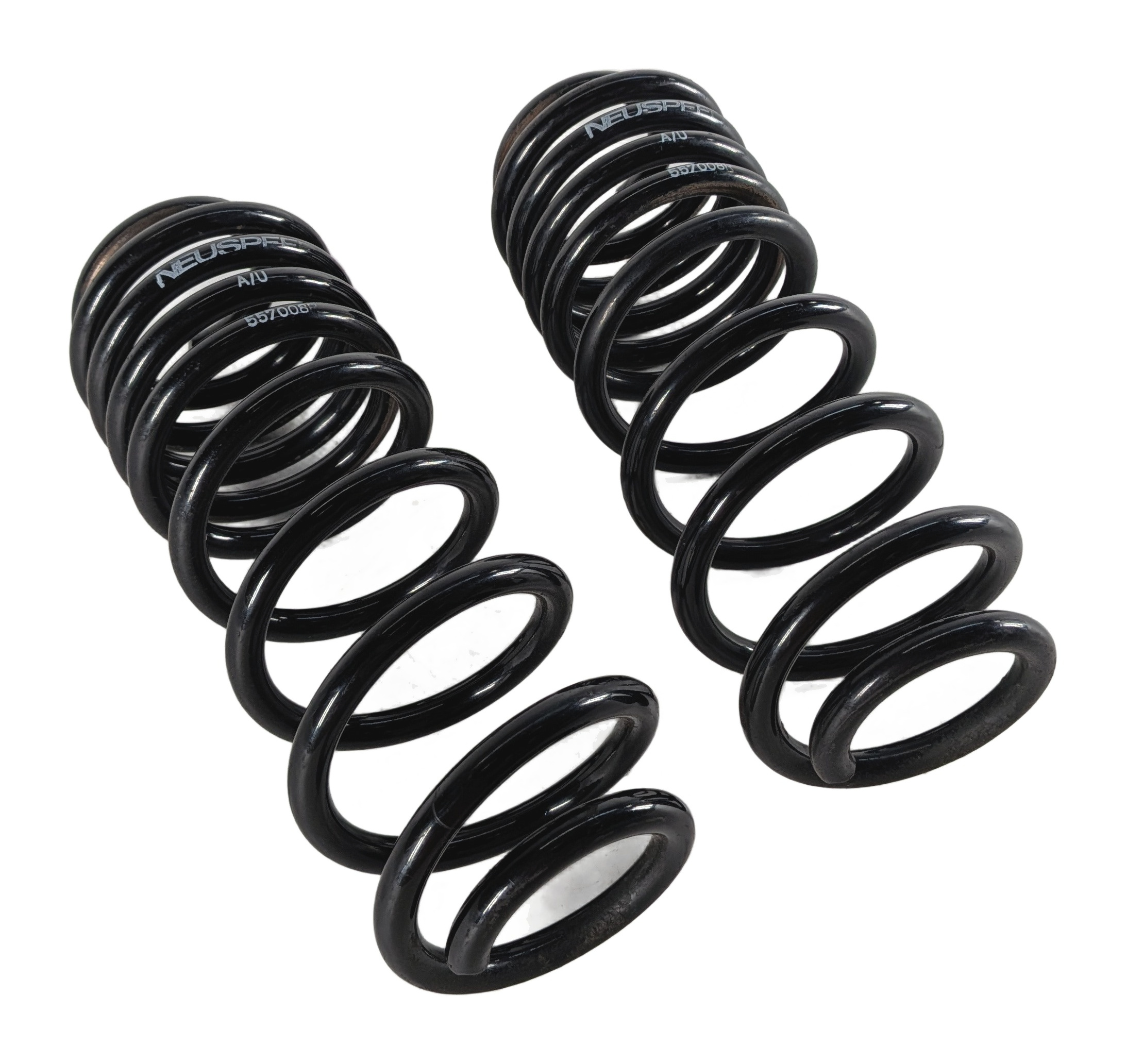 2017 AUDI A3 E-TRON (8V) REAR NEUSPEED SPORT SUSPENSION COIL SPRING SET/2 FWD — exact item pictured
