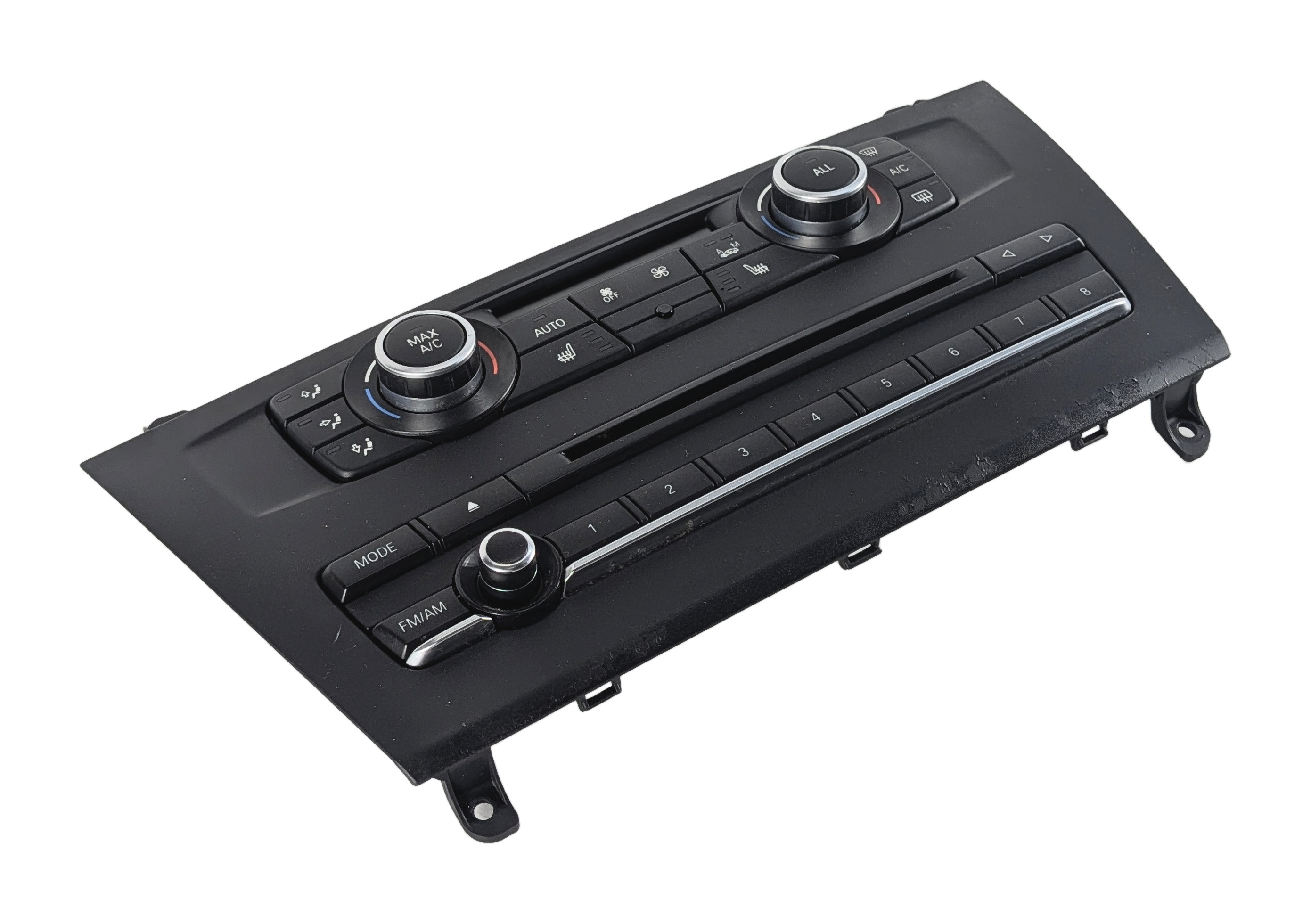11-14 BMW X3 (F25) FRONT HEATER A/C TEMPERATURE CLIMATE w/ RADIO CONTROL & TRIM — exact item pictured
