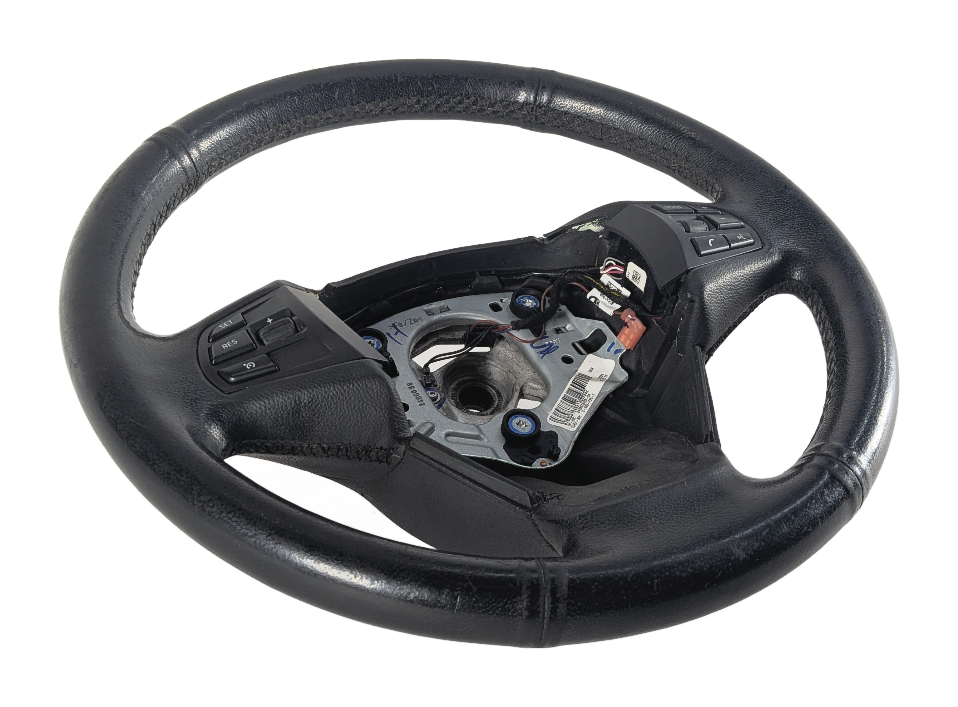 11-17 BMW X3 (F25) 3 SPOKE STEERING WHEEL & MULTIFUNCTION SWITCH BUTTONS (BLACK) — exact item pictured