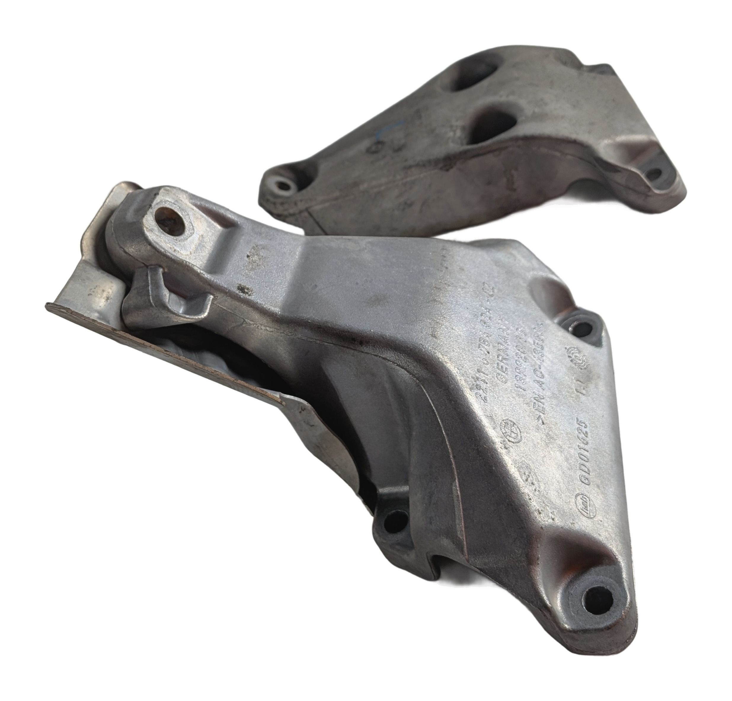 2014 BMW X3 (F25) 2.0L N20 ENGINE LEFT & RIGHT MOTOR MOUNT SUPPORT BRACKET SET/2 — exact item pictured