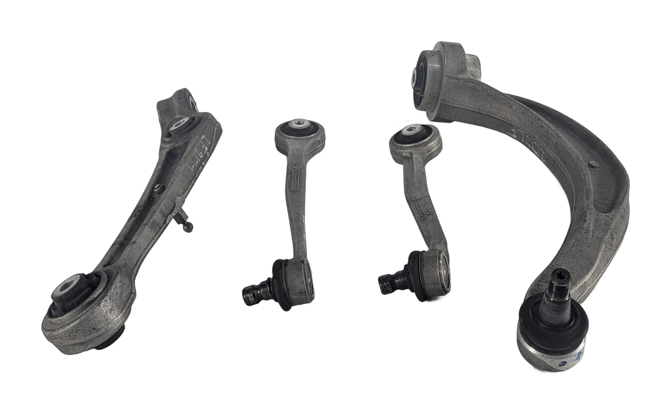 12-18 AUDI A6 A7 RS7 (C7) FRONT LEFT DRIVER FORWARD REARWARD CONTROL ARM SET 4 — exact item pictured