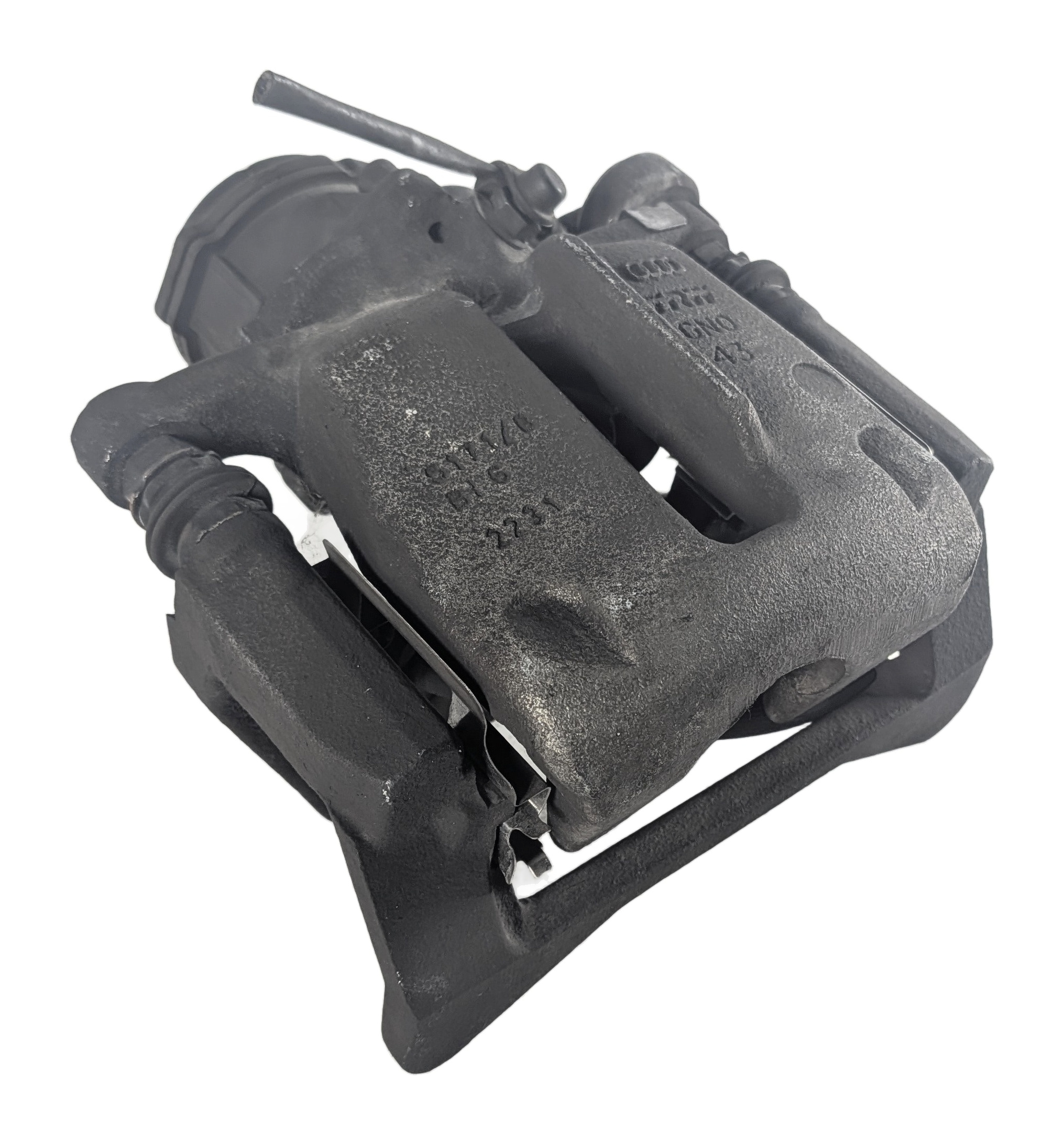 2012-2018 AUDI A6 A7 (C7) REAR LEFT DISC BRAKE CALIPER 330mm ROTOR w/ EPB MOTOR — exact item pictured