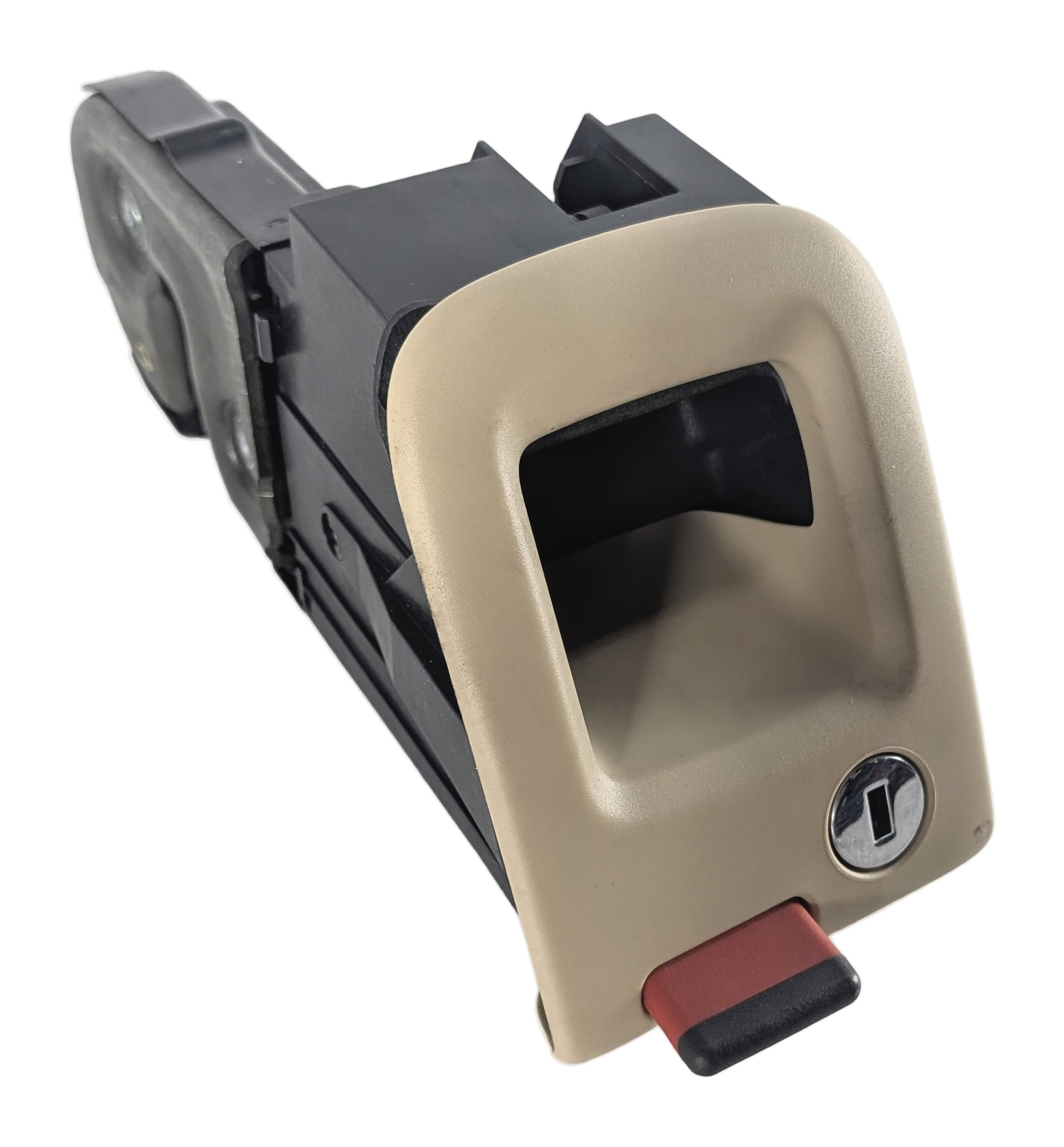2012 AUDI A6 (C7 4G) REAR LEFT SEAT BACK RELEASE LATCH HANDLE w/ LOCK (Beige) — exact item pictured