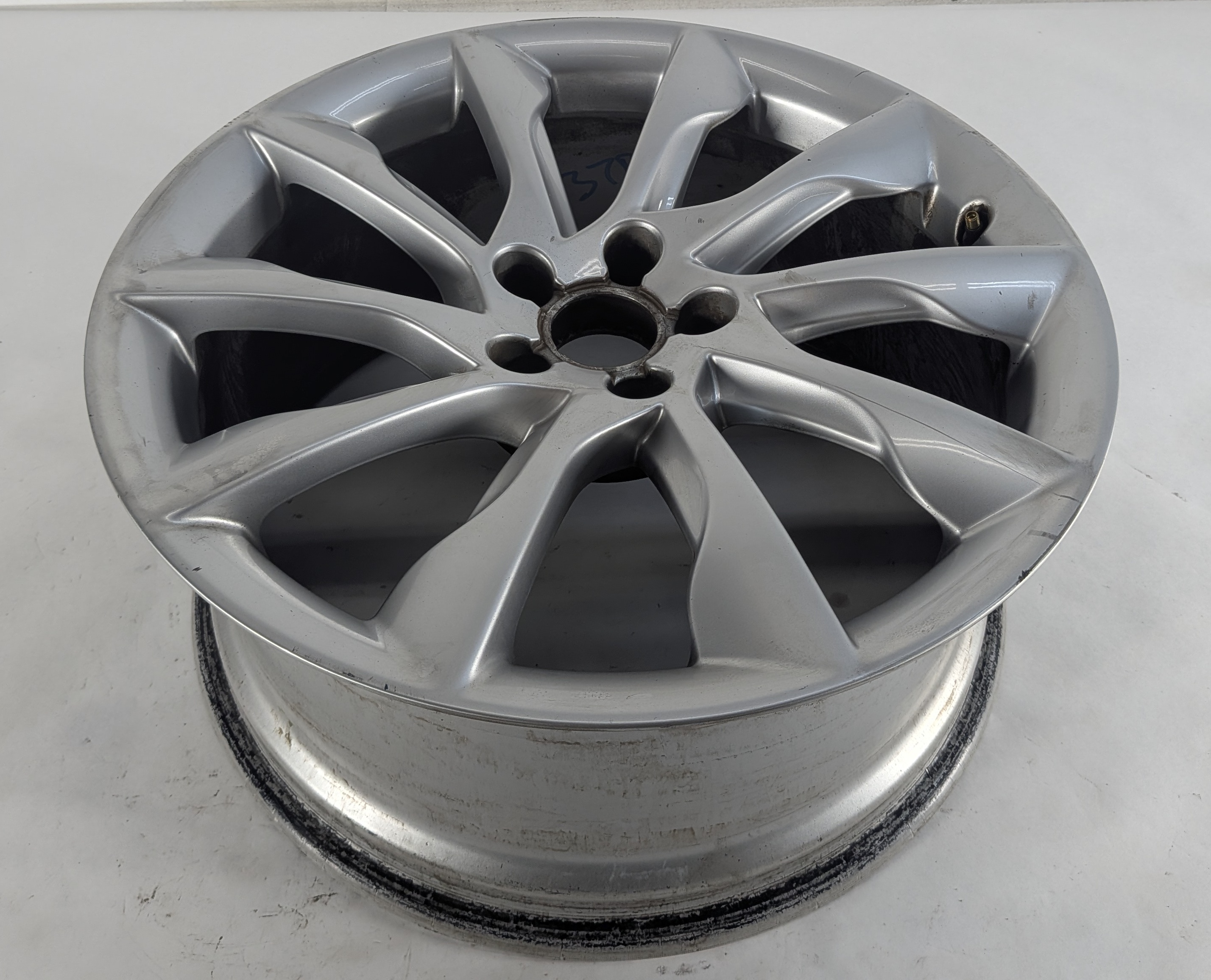 2015-2018 AUDI A5 QUATTRO B8 8T 19x8.5 10-SPOKE OEM ALLOY WHEEL RIM 8T0601025BR — exact item pictured