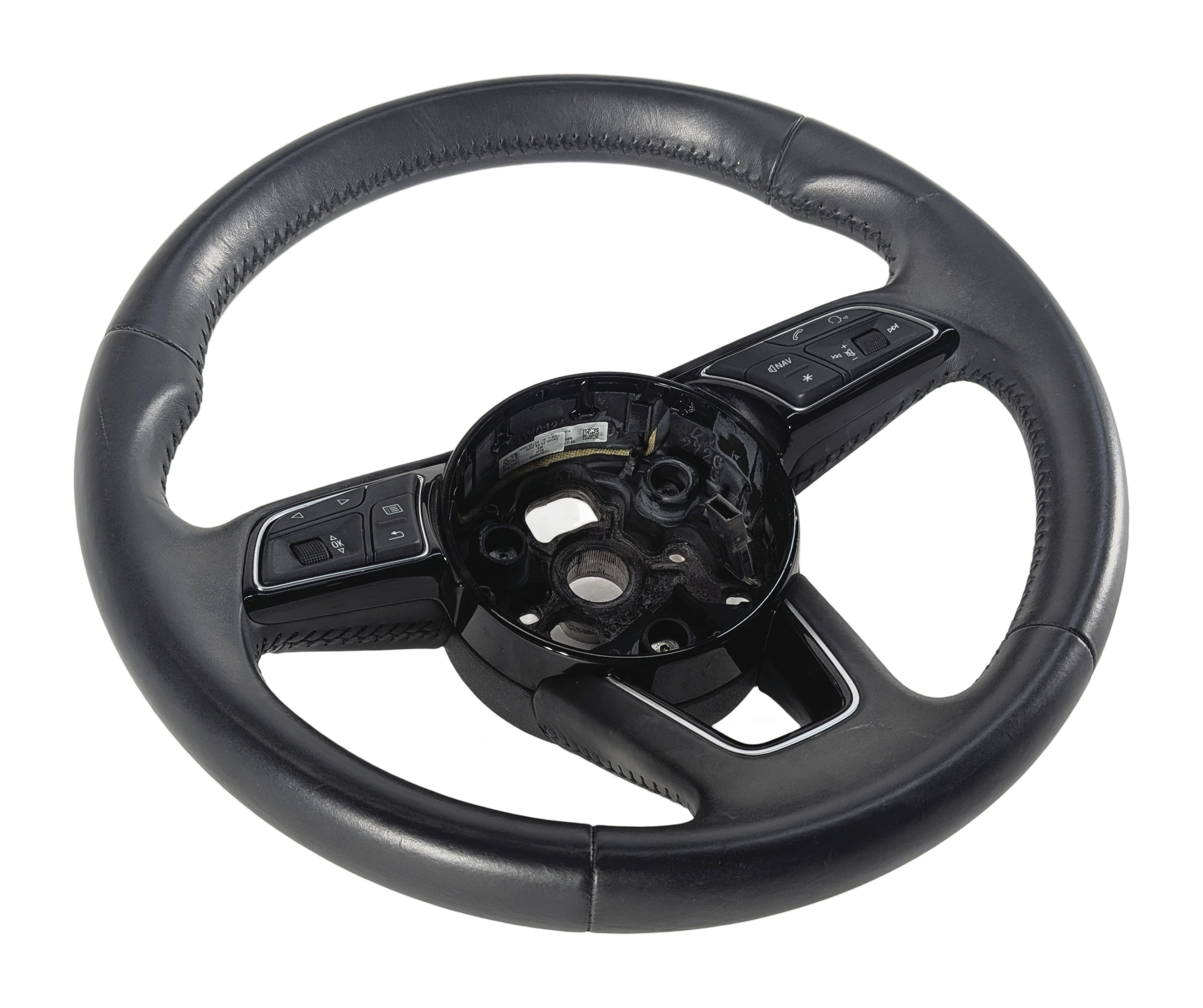2017-2020 AUDI A3 S3 (8V 8Y) 3 SPOKE STEERING WHEEL w/ CONTROL SWITCH BUTTONS — exact item pictured