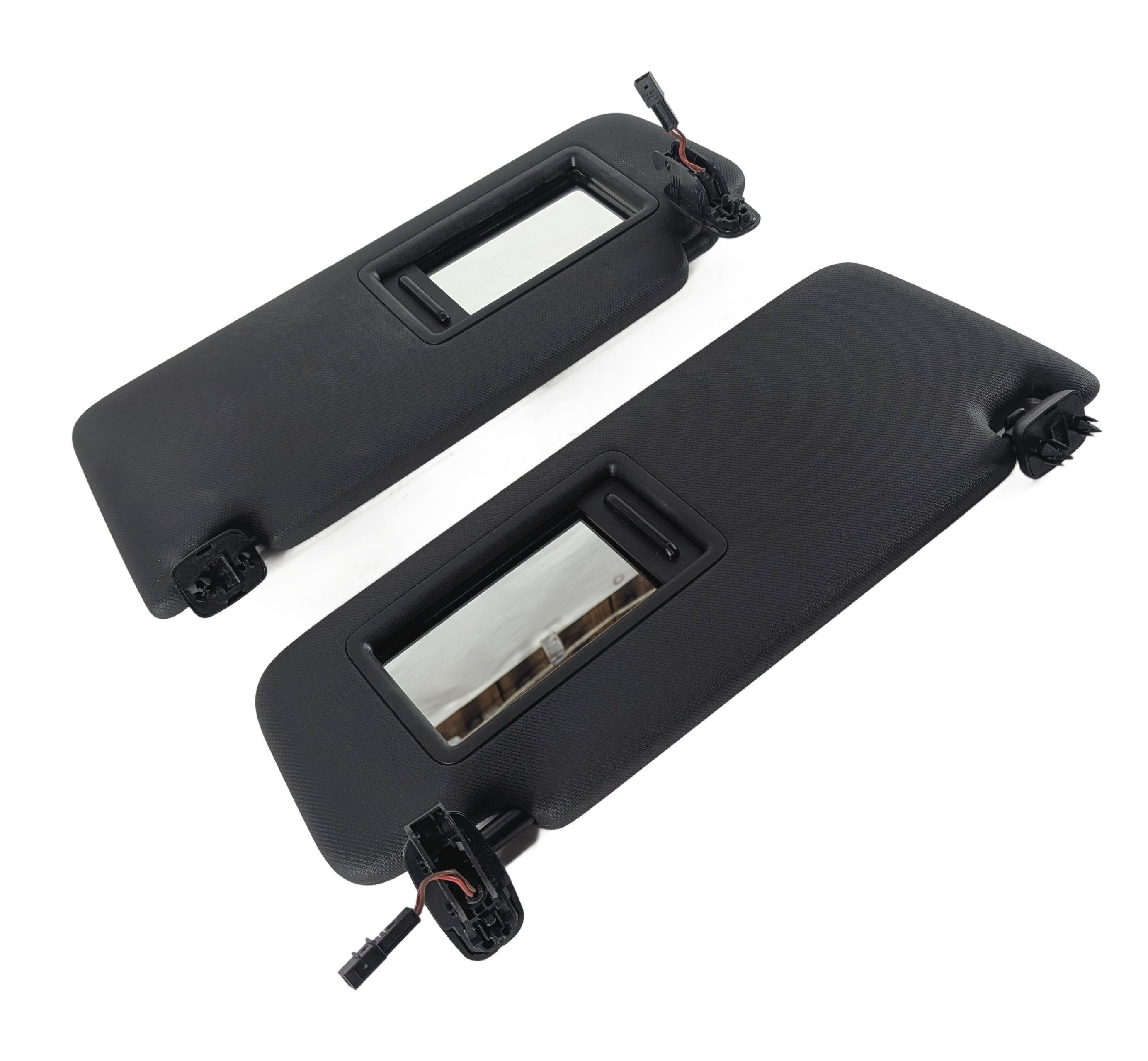 2015-2018 AUDI A3 S3 RS3 (8V) FRONT LEFT & RIGHT SUN VISOR SUNVISOR SET (Black) — exact item pictured