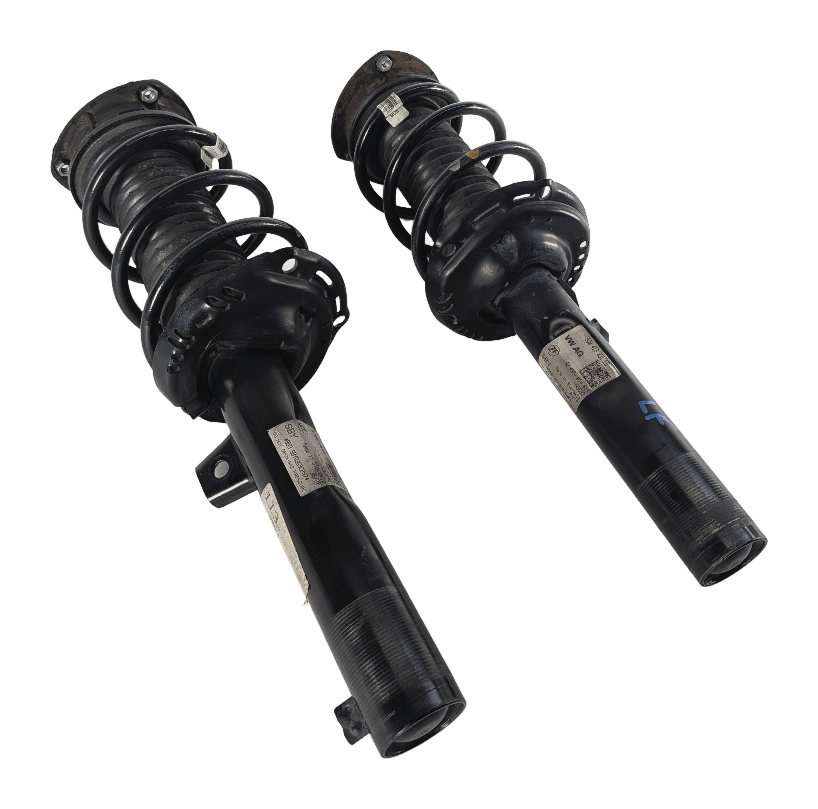 2015-2017 AUDI A3 (8V) FWD FRONT LEFT & RIGHT SUSPENSION SHOCK STRUT SET — exact item pictured