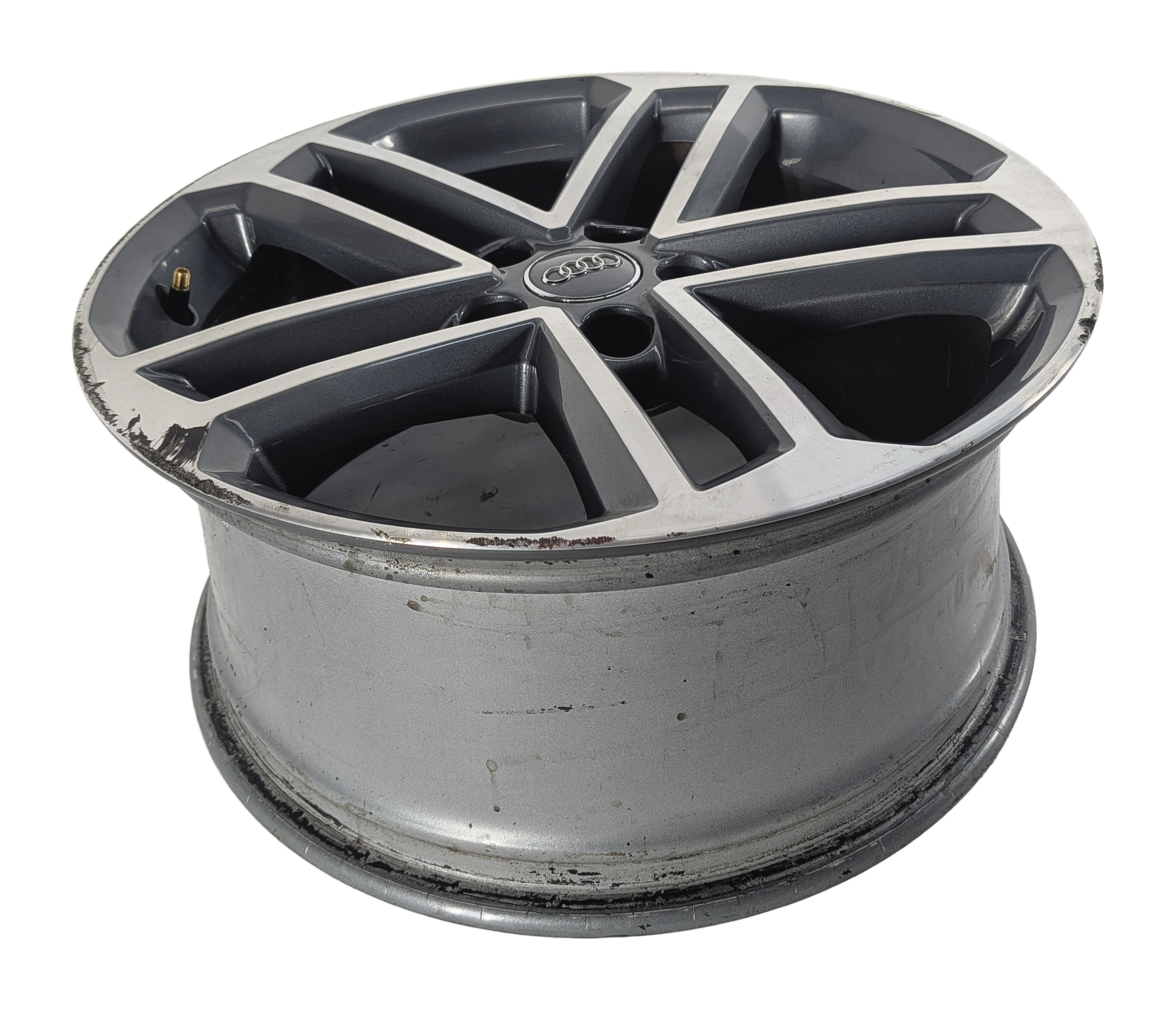 2017-2020 AUDI A3 (8V) 18x8 INCH ALUMINUM ALLOY 5 DOUBLE 10 SPOKE WHEEL RIM — exact item pictured