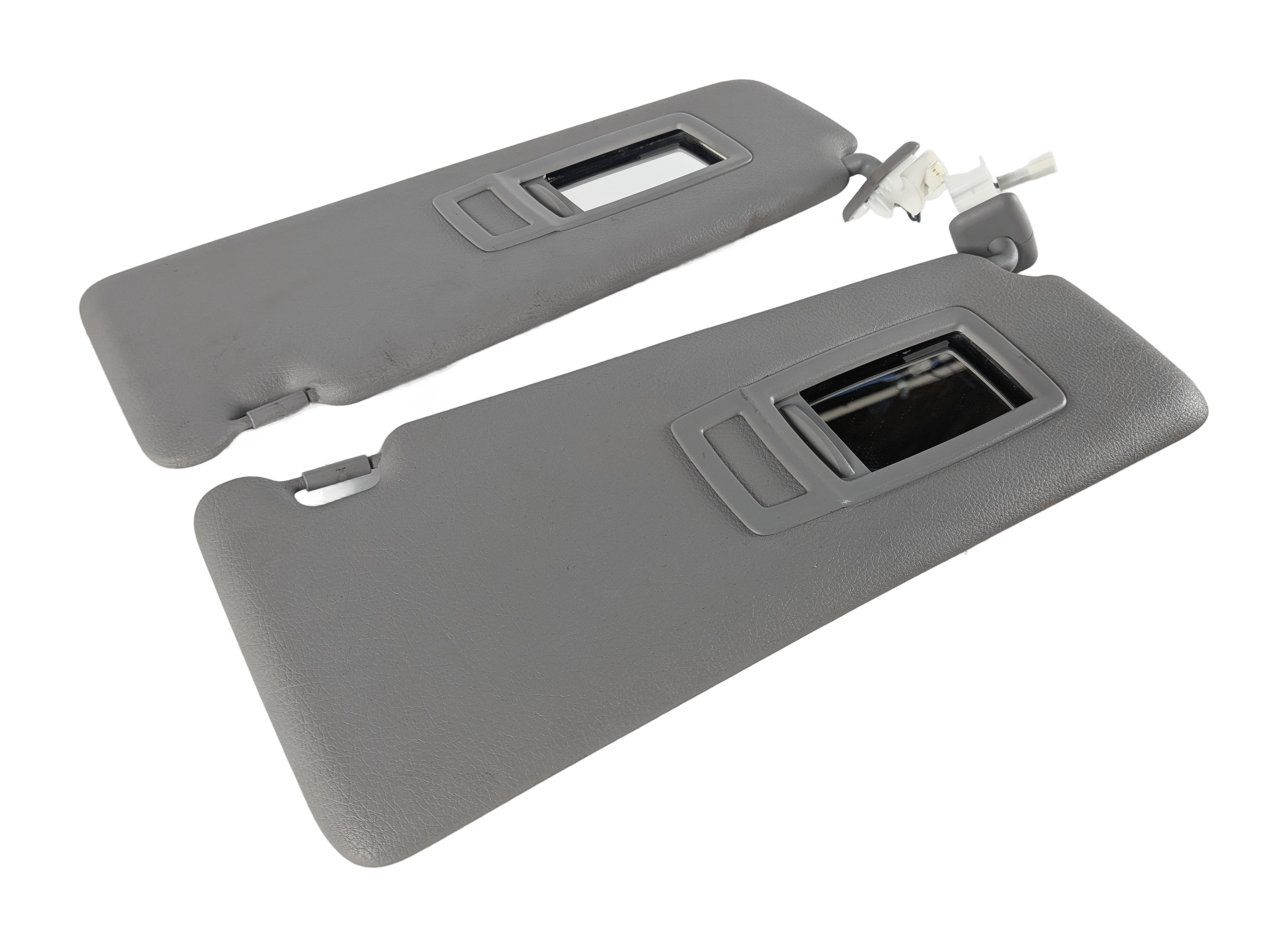 12-19 BMW 3 4 SERIES (F30 F31 F32 F33) FRONT LEFT & RIGHT SUNVISOR SET (Gray) — exact item pictured