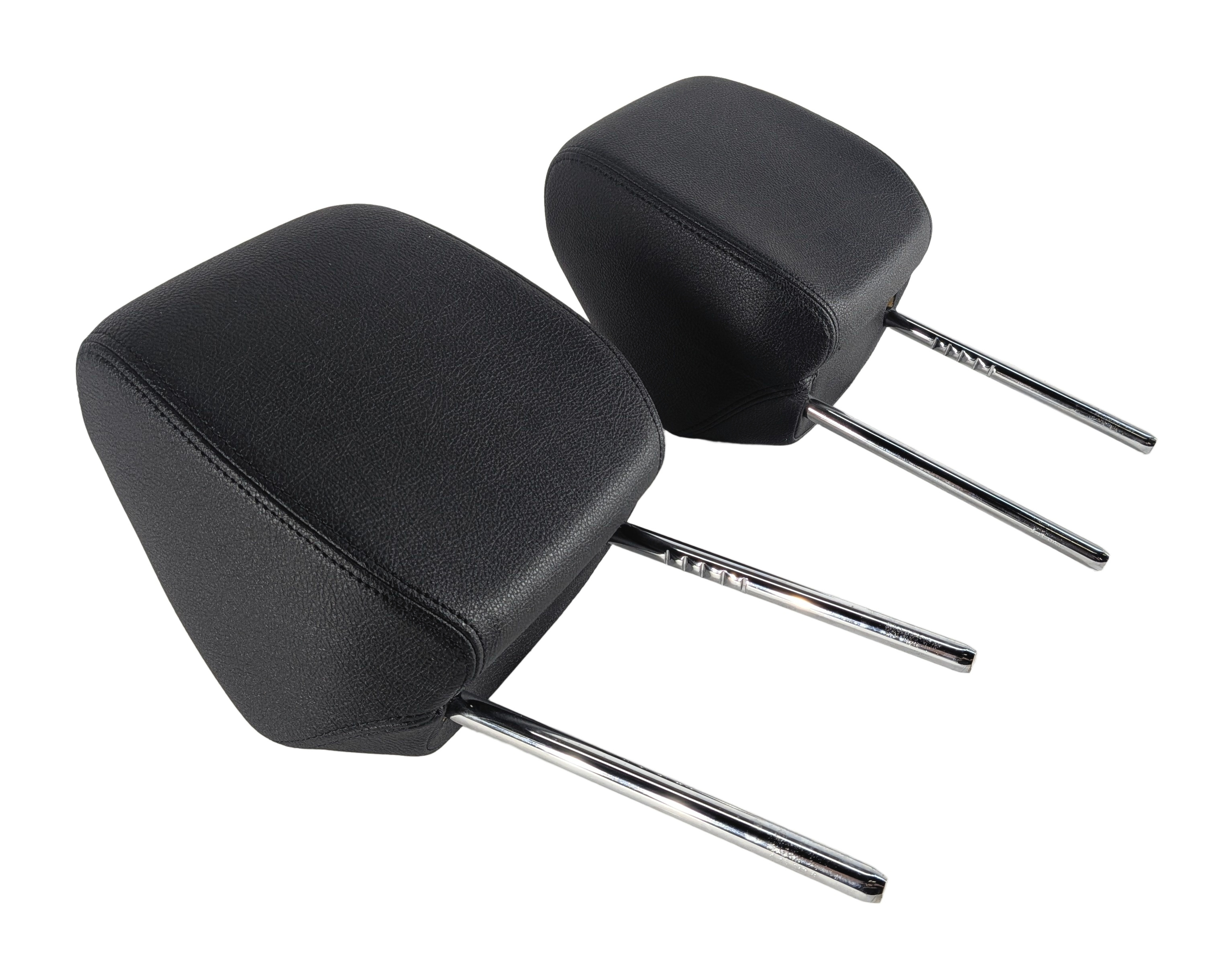 2014 BMW 328D (F30) FRONT LEFT & RIGHT SEAT HEADREST SET/2 (Black) — exact item pictured