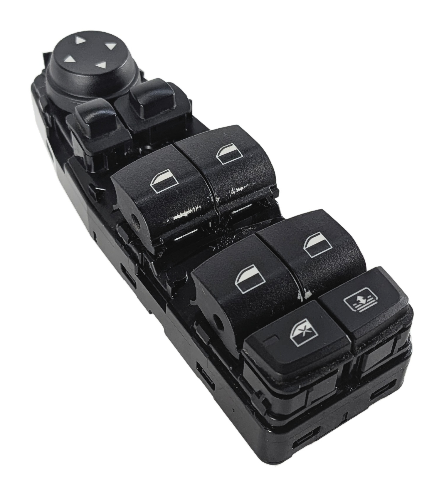 10-19 BMW 5 6 M5 M6 (F06 F10 F12 F13) LEFT DRIVER PFOLD WINDOW SWITCH w/ SHADE — exact item pictured