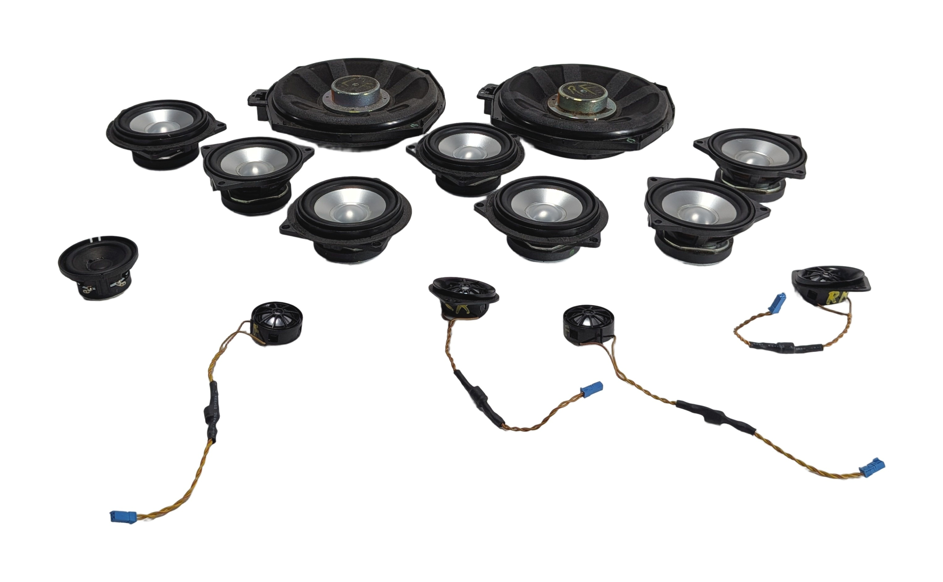 2008 BMW 335XI (E90) LOGIC 7 STEREO AUDIO SOUND SYSTEM SPEAKER SET/14 — exact item pictured