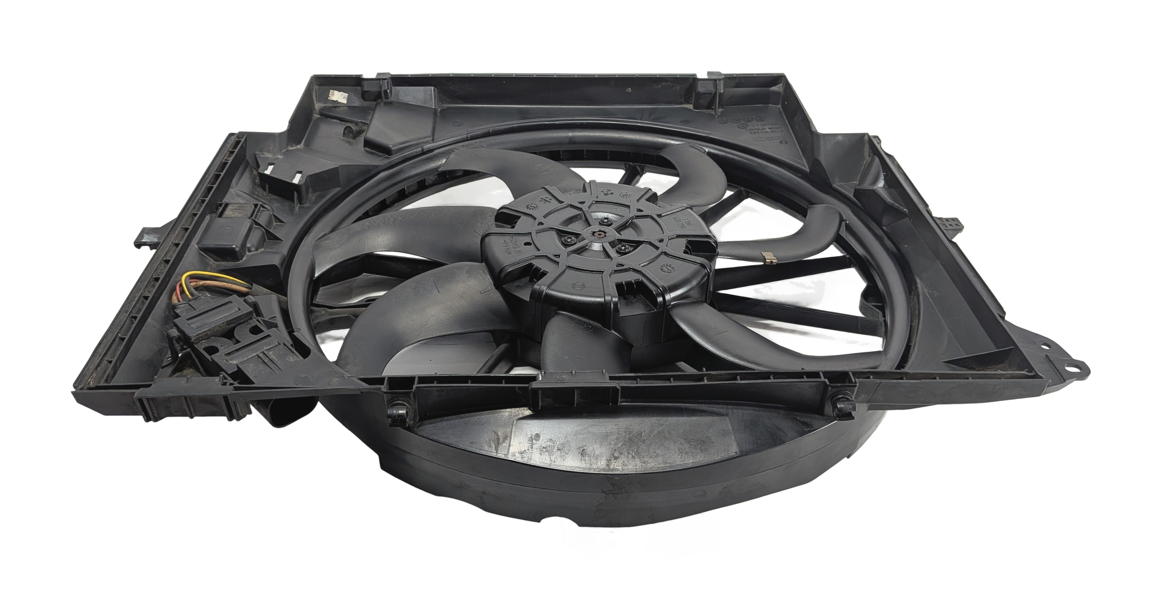 07-16 BMW 135i 335i X1 Z4 E84 E87 E90 E89 RADIATOR COOLING FAN & SHROUD ASSEMBLY — exact item pictured