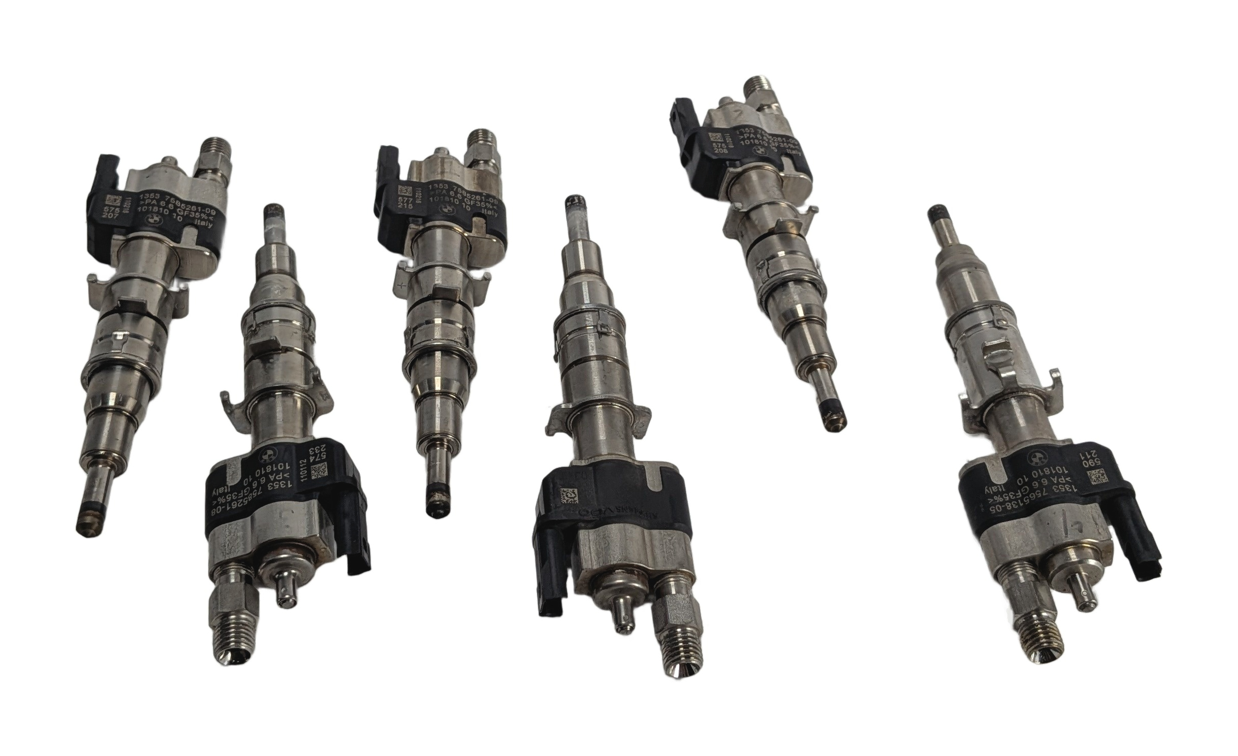 07-16 BMW 335I E90 3.0L N54 FUEL INJECTOR SET/6 INDEX 05/08/09 MIX — exact item pictured