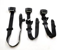 Thumbnail 2: 2006 LAND ROVER LR3 REAR BACK 2nd SECOND ROW SEATBELT BUCKLE RETRACTOR SET (2)