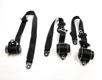 Thumbnail 3: 2006 LAND ROVER LR3 REAR BACK 2nd SECOND ROW SEATBELT BUCKLE RETRACTOR SET (2)