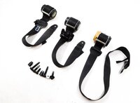 2005 LAND ROVER LR3 REAR BACK 2ND ROW LEFT CENTER RIGHT SEATBELT RETRACTOR SET 3