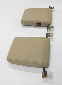 Thumbnail 4: 2010 LAND ROVER LR4 REAR 3rd THIRD ROW SEAT (ALMOND LEATHER) HEADREST SET 2