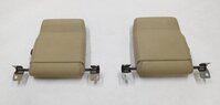 Thumbnail 5: 2010 LAND ROVER LR4 REAR 3rd THIRD ROW SEAT (ALMOND LEATHER) HEADREST SET 2
