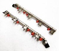 2011 BMW 750i (F01) 4.4L V8 MOTOR N63 TWIN TURBO ENGINE FUEL INJECTION RAIL SET2
