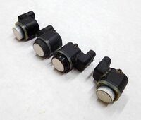 2011 BMW 750i (F01) REAR PDC PARK DISTANCE DRIVER ASSIST SENSOR SET/4 (WHITE)