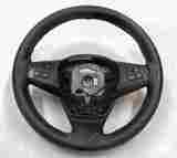 Thumbnail 2: 07-13 BMW X5 X5M STANDARD STEERING WHEEL w/ SWITCHES AFTERMARKET LEATHER WRAP