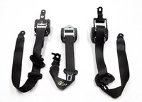 Thumbnail 5: 2008 BMW X5 (E70) REAR 2nd SECOND ROW SEATBELT BUCKLE RETRACTOR SET / 3 (BLACK)