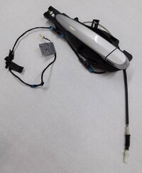 08-14 BMW X3 X5 X5M X6 X6M (E70 E71 F25) LEFT SIDE REAR DOOR HANDLE (SILVER 354)