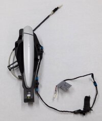 Thumbnail 3: 08-14 BMW X3 X5 X5M X6 X6M (E70 E71 F25) LEFT SIDE REAR DOOR HANDLE (SILVER 354)